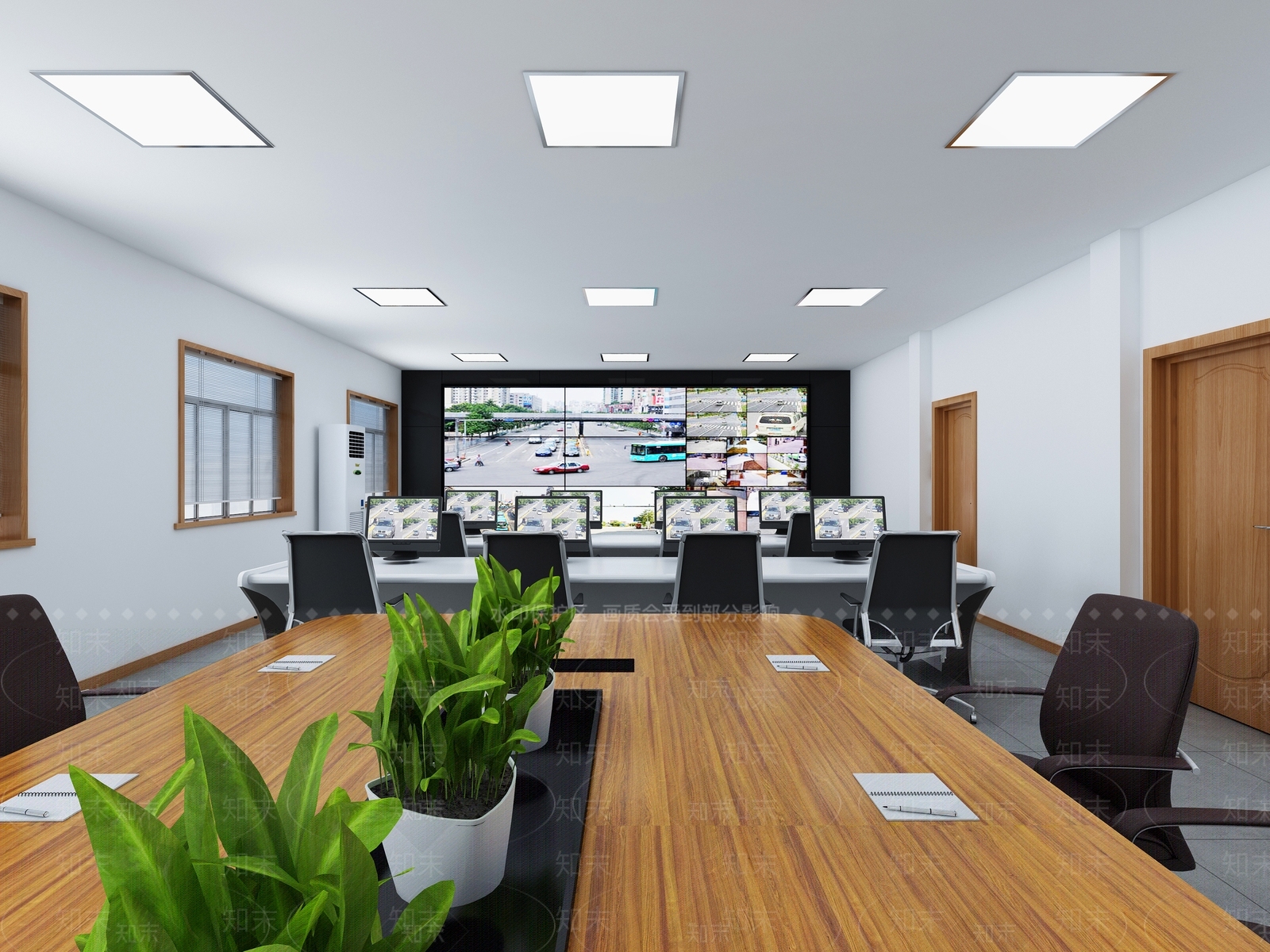 现代指挥控制室3D模型下载【ID:1116847846】