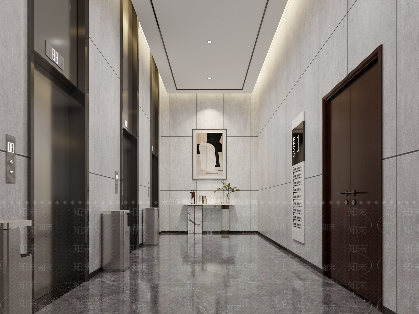 现代公司大堂3D模型下载【ID:1116868878】