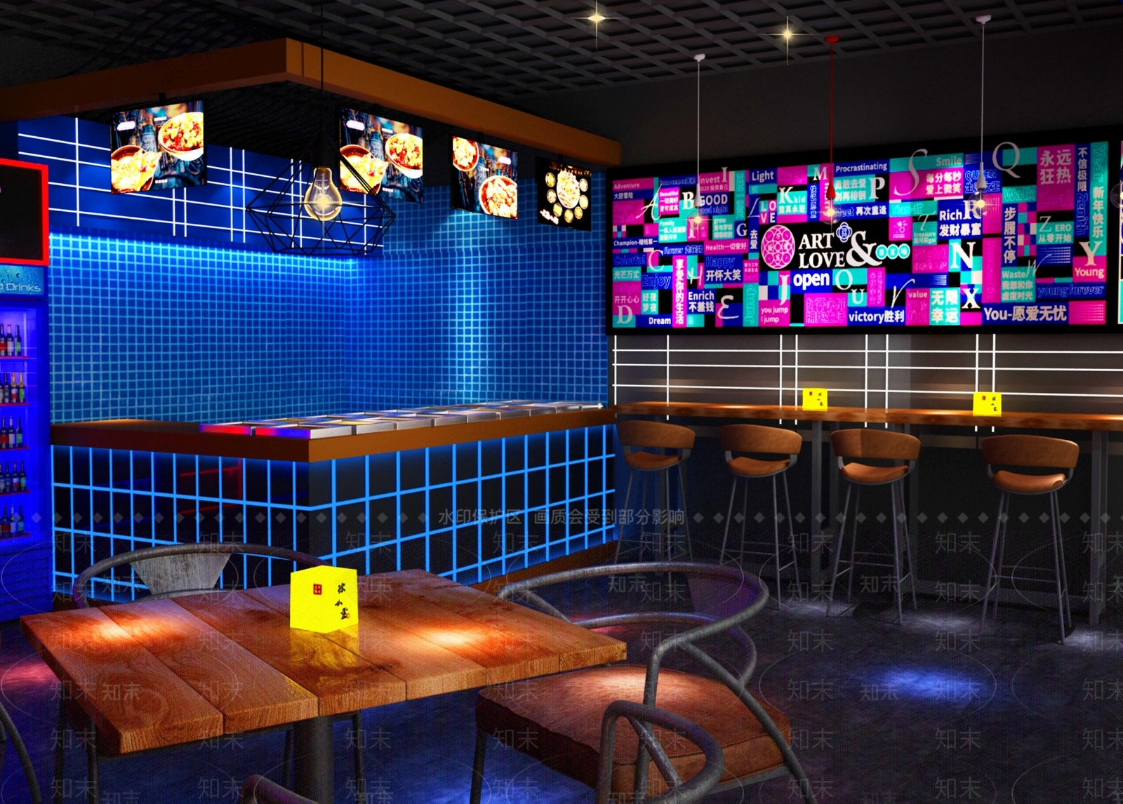 现代小酒馆3D模型下载【ID:1116871555】