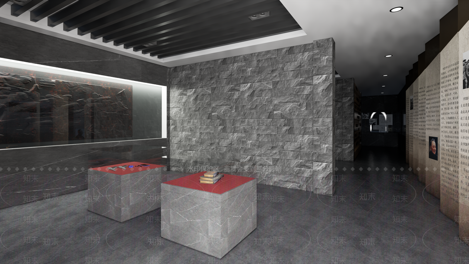 现代抗战党建展厅SU模型下载【ID:1116885249】