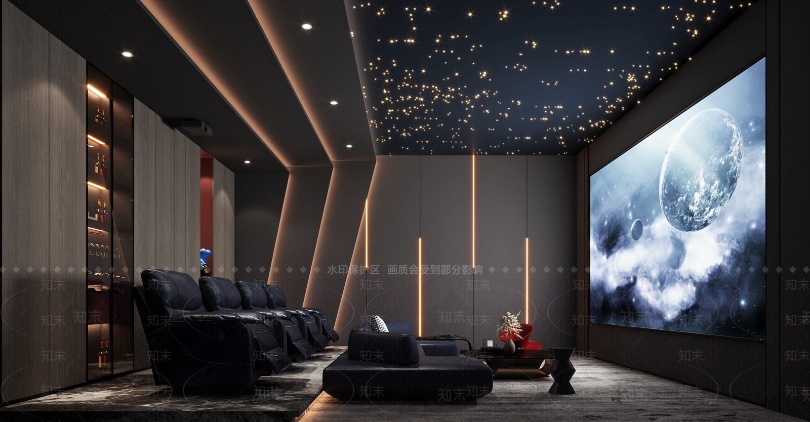 现代家居影音室3D模型下载【ID:1116894016】