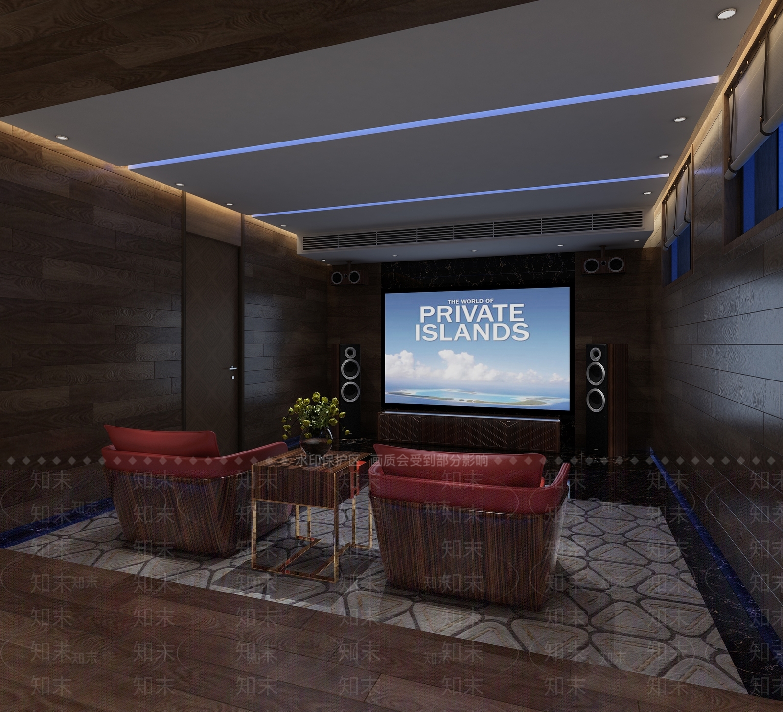 现代影音室3D模型下载【ID:1116902039】