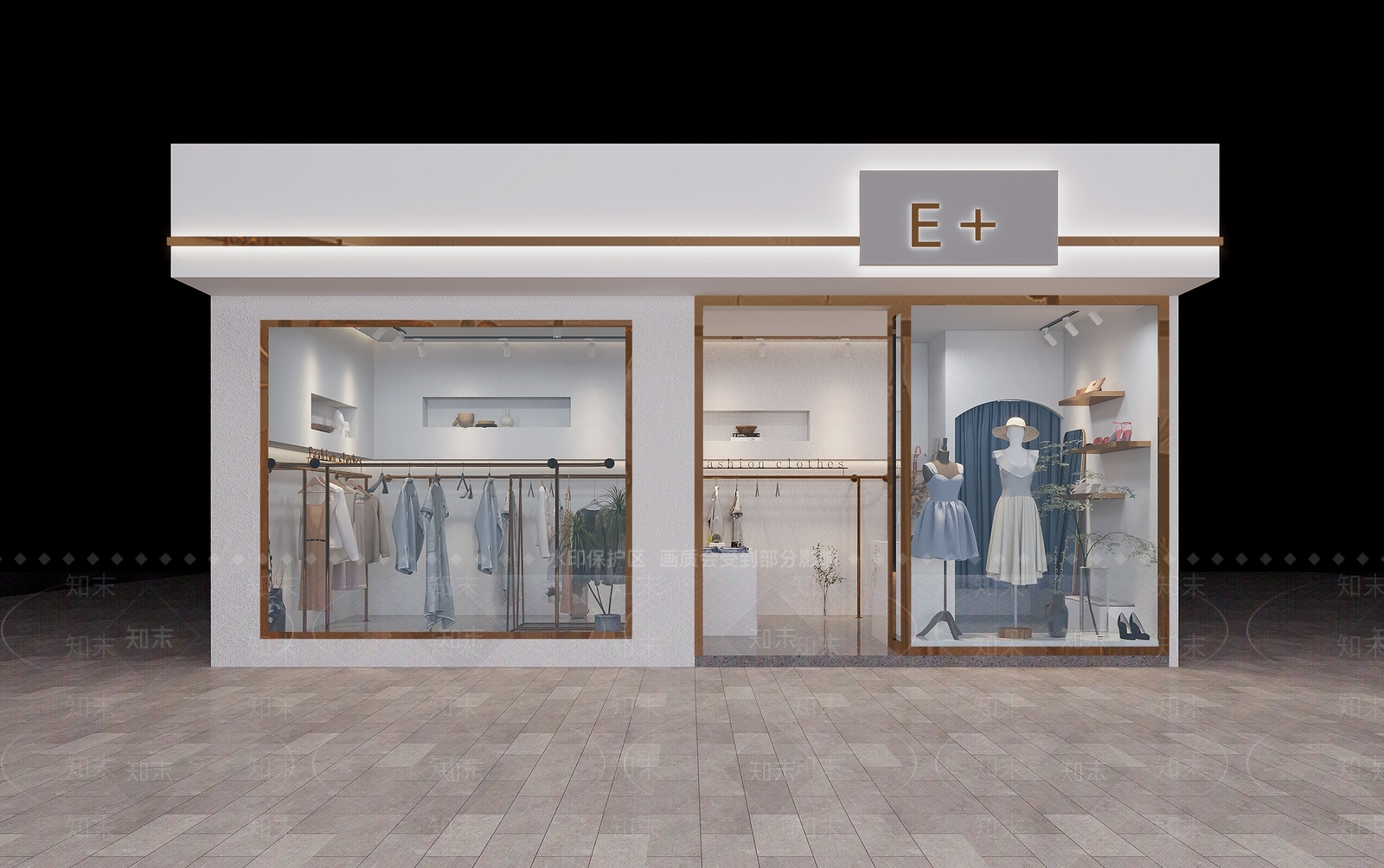 现代服装店3D模型下载【ID:1116911074】