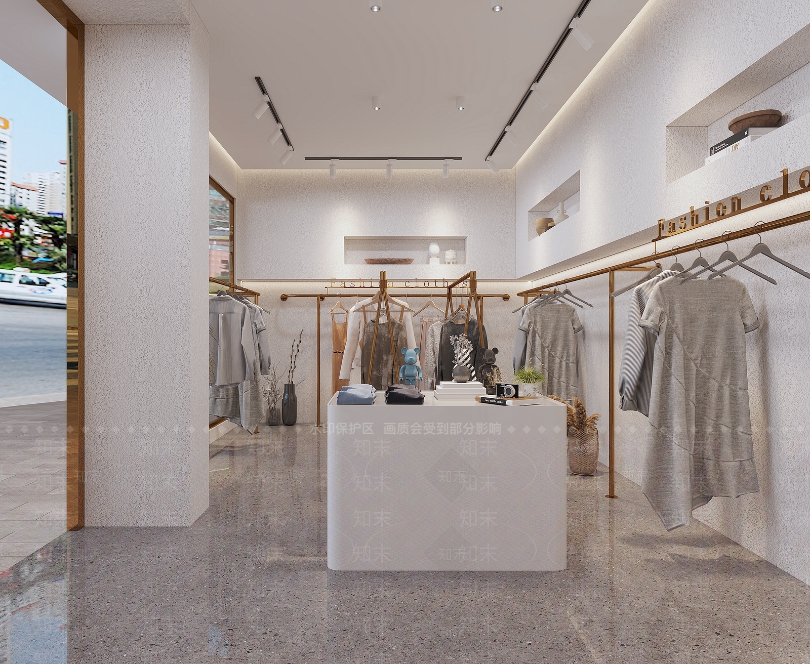现代服装店3D模型下载【ID:1116911074】