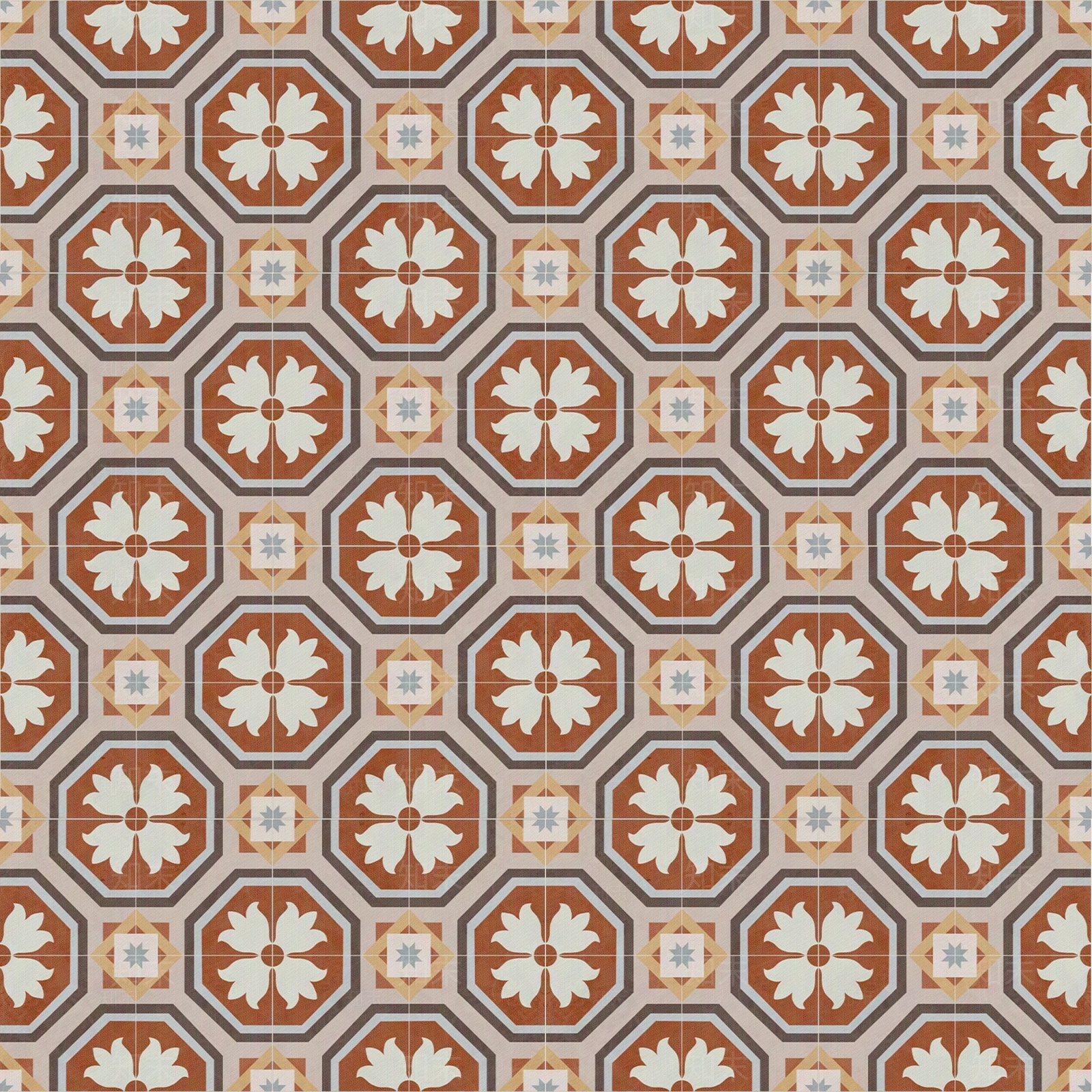 复古暗红色拼花花砖贴图下载【ID:1116912181】