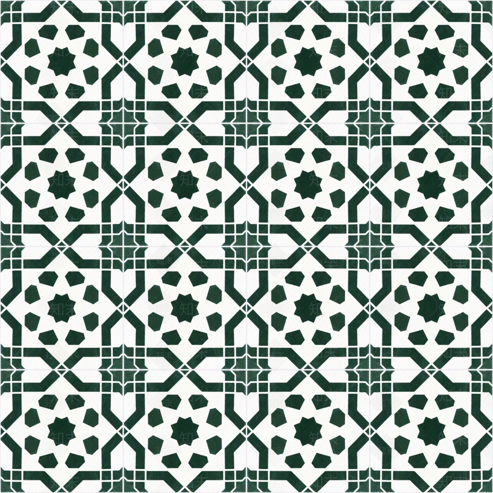 绿白几何线条拼花瓷砖花砖贴图下载【ID:1116912764】