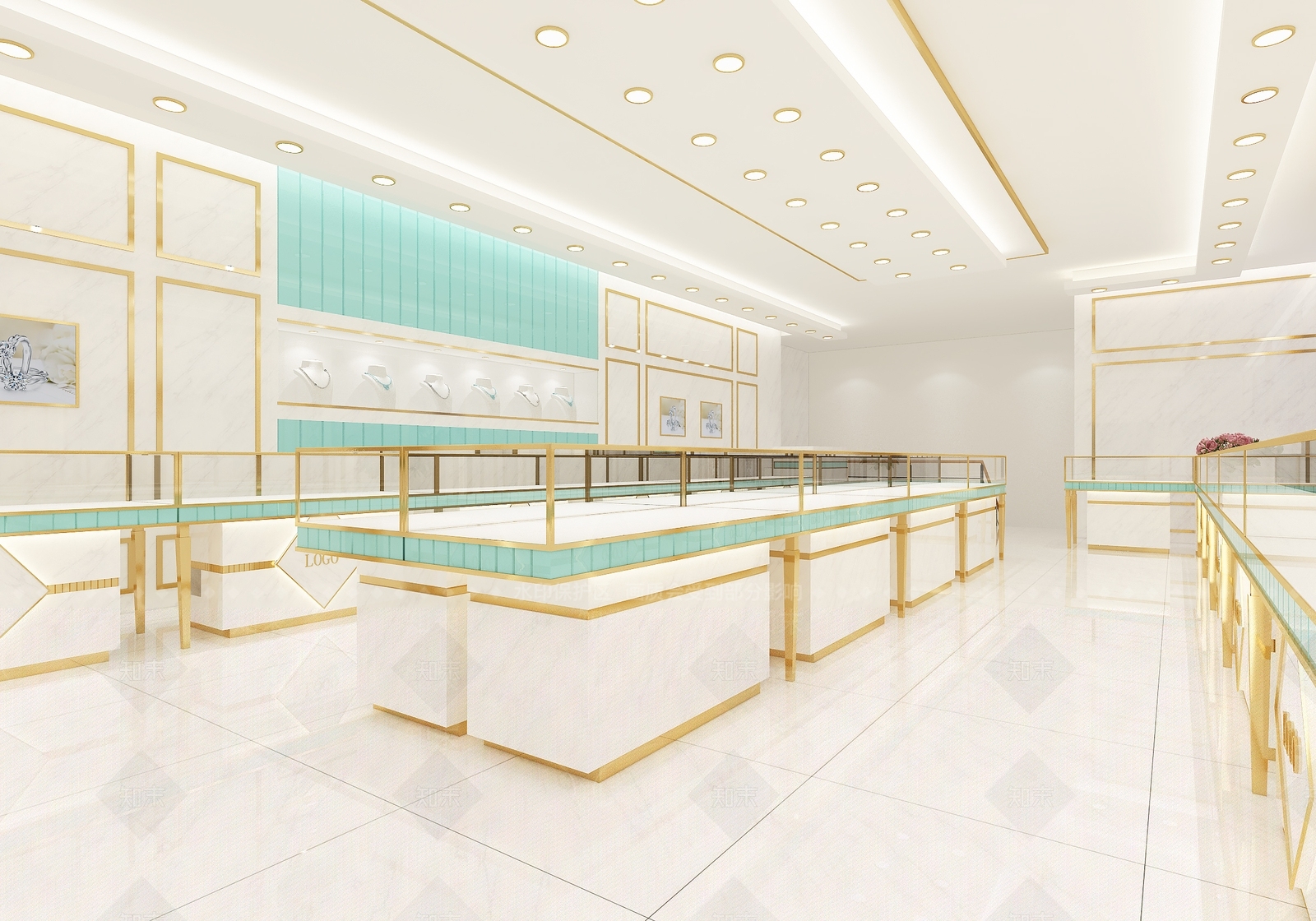现代珠宝店3D模型下载【ID:1116925671】