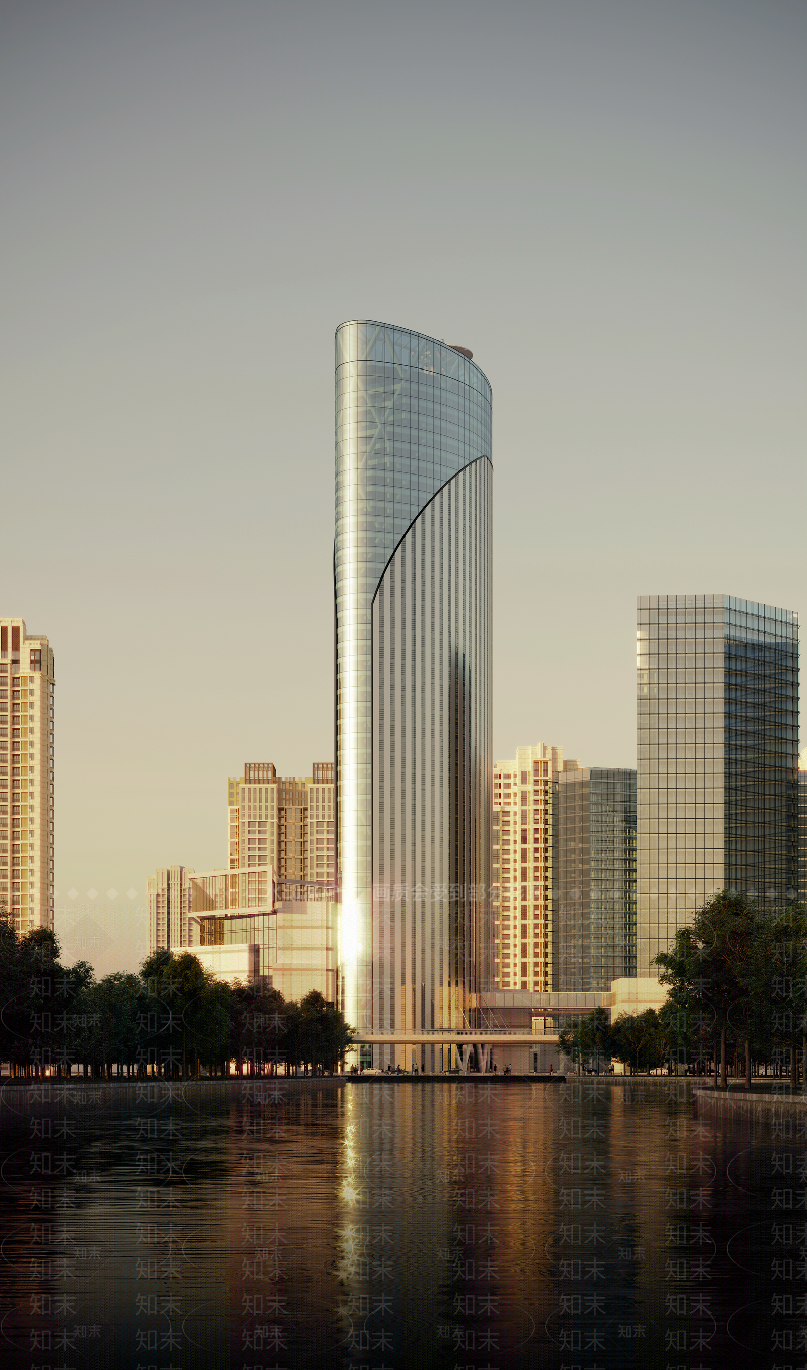 现代商业大厦3D模型下载【ID:1117140902】