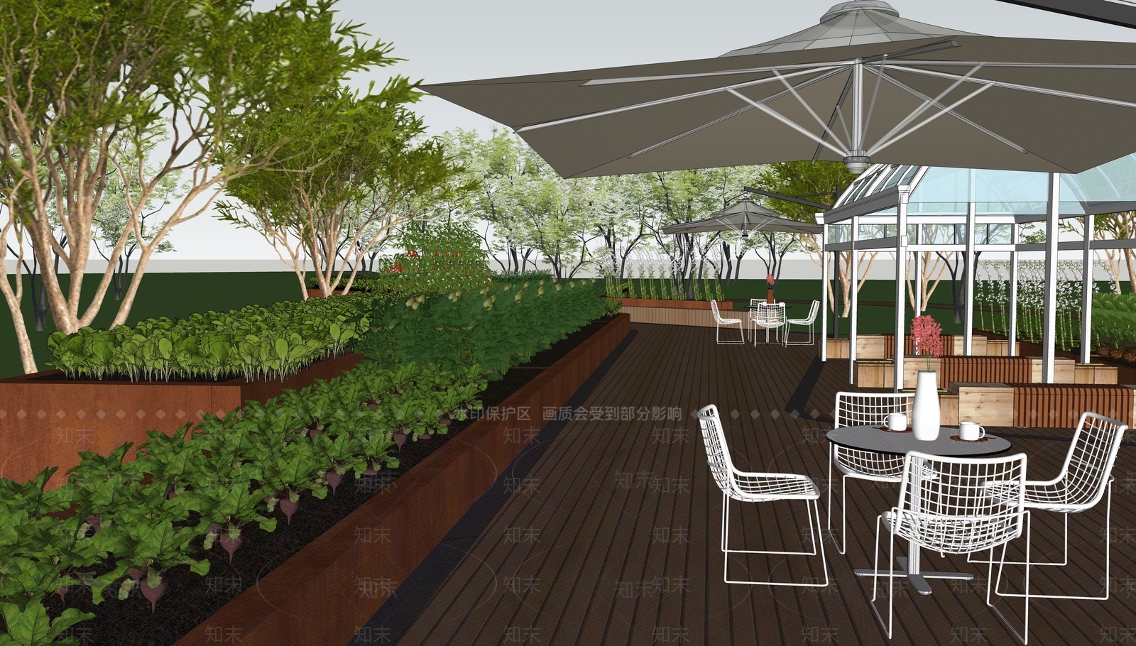 现代菜园SU模型下载【ID:1116927057】