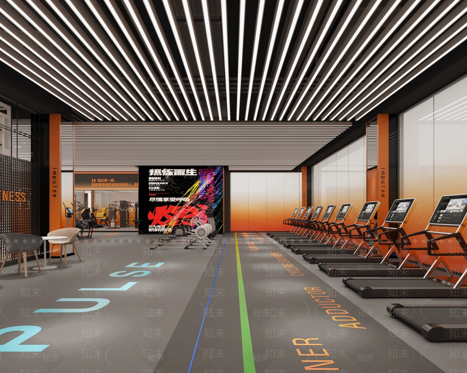 现代健身房3D模型下载【ID:1116928433】