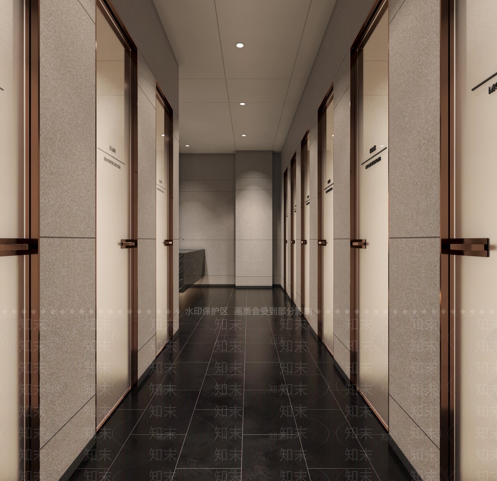 现代健身房更衣室3D模型下载【ID:1116928869】