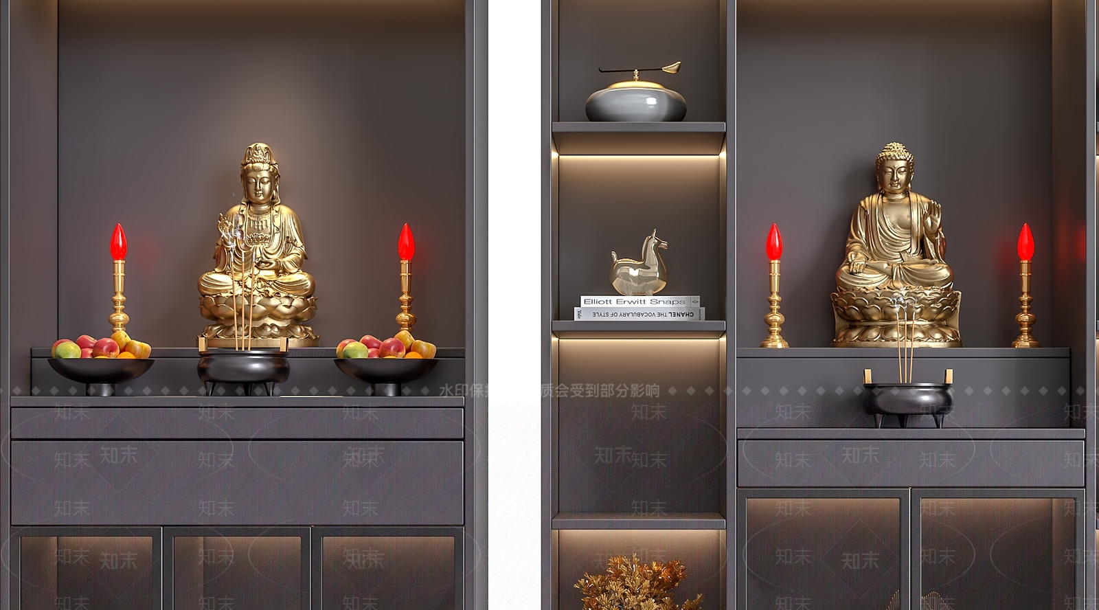 现代佛龛3D模型下载【ID:1116932620】