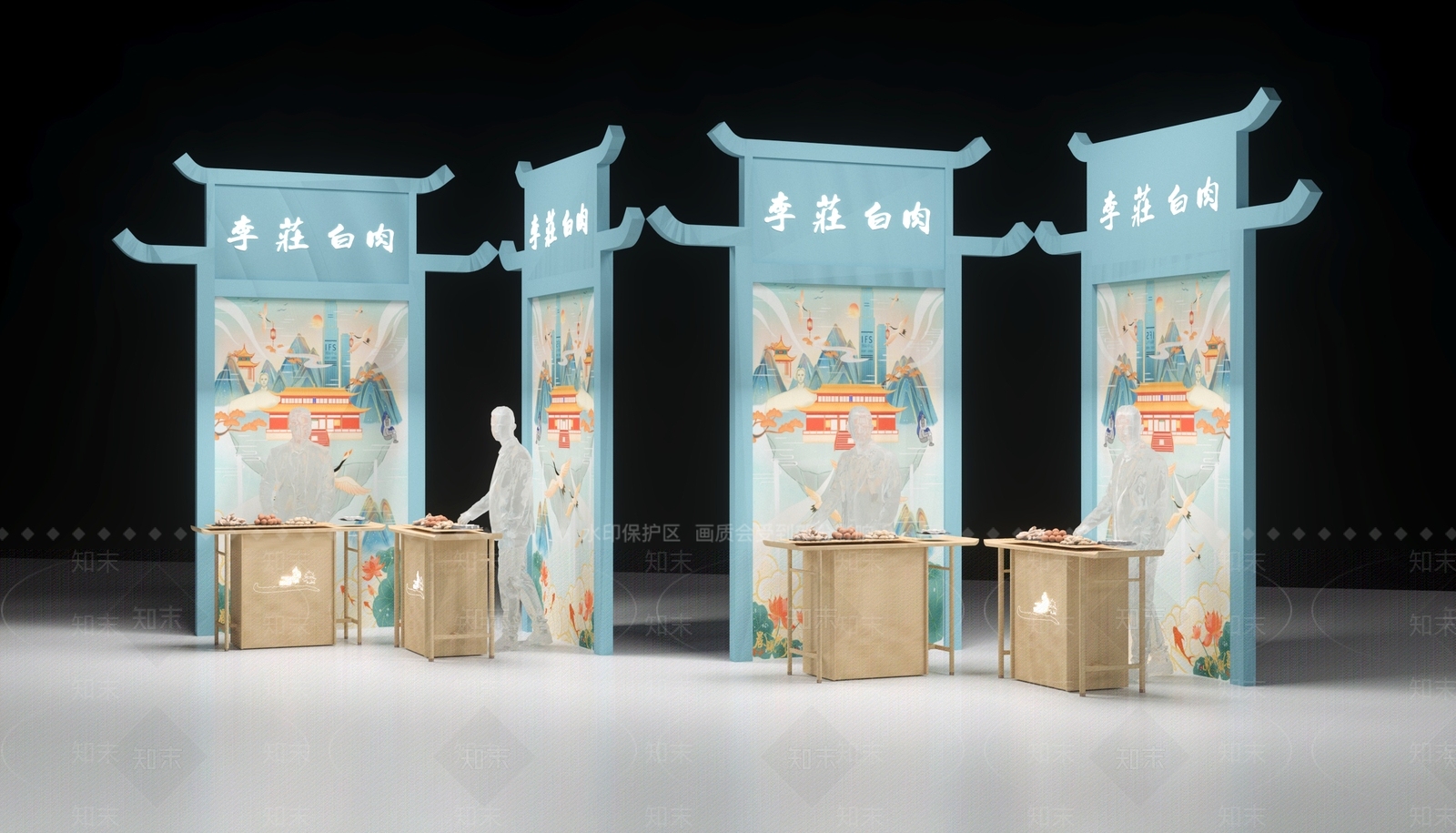 新中式售卖亭3D模型下载【ID:1116935840】