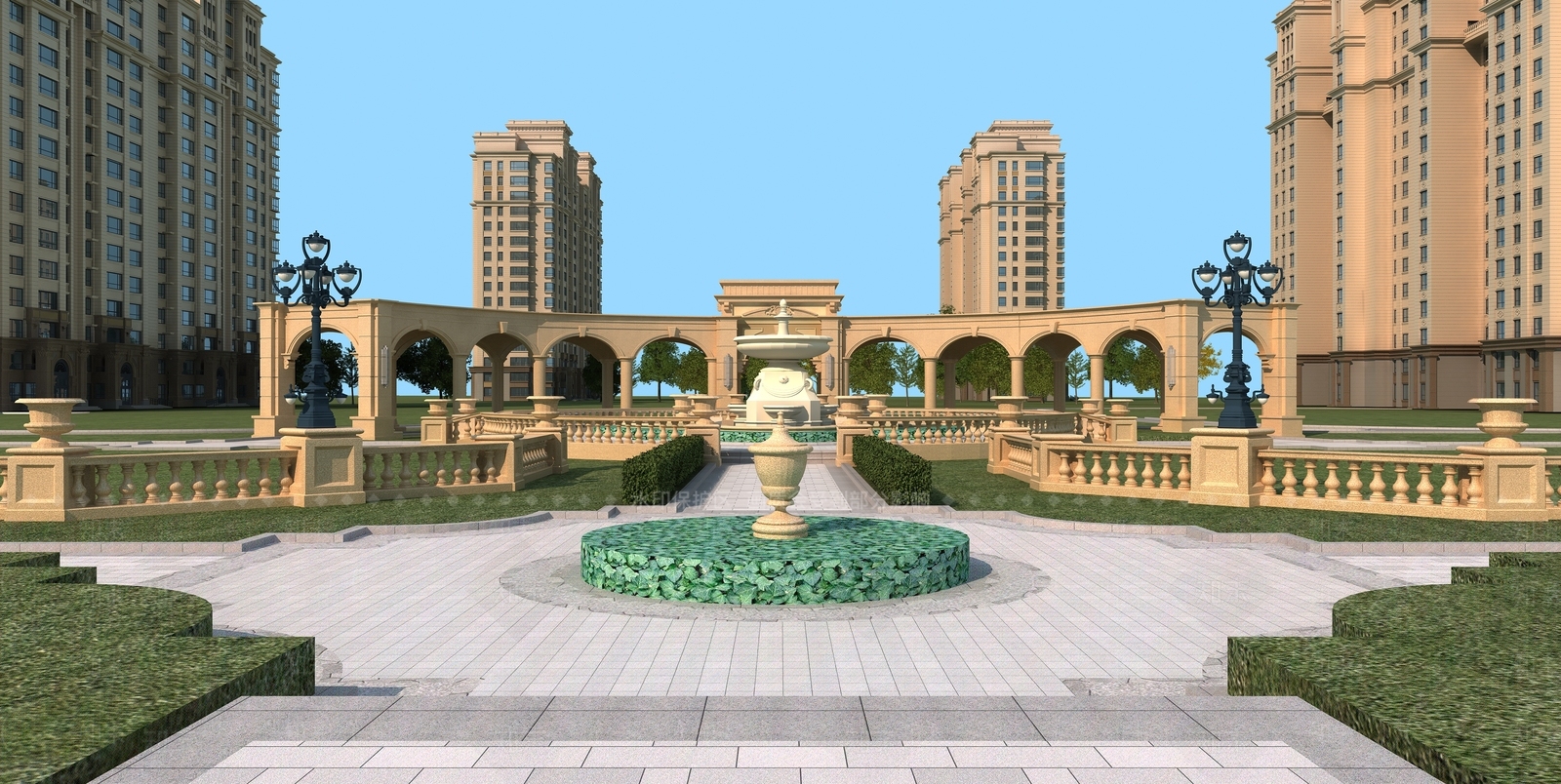 简欧廊架3D模型下载【ID:1116937124】