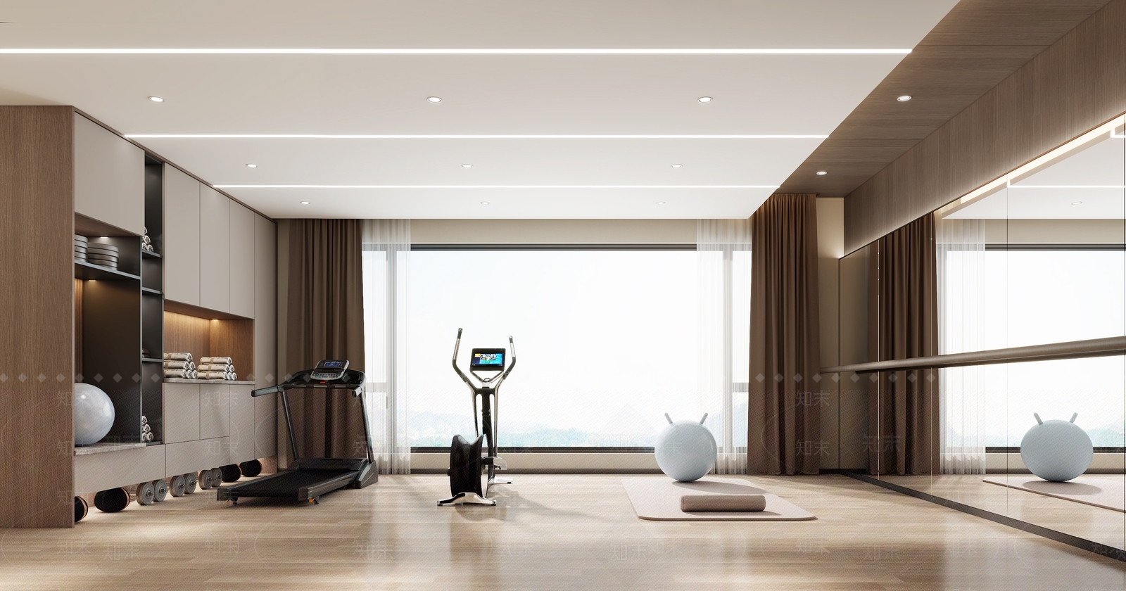 现代家居健身区3D模型下载【ID:1116939685】