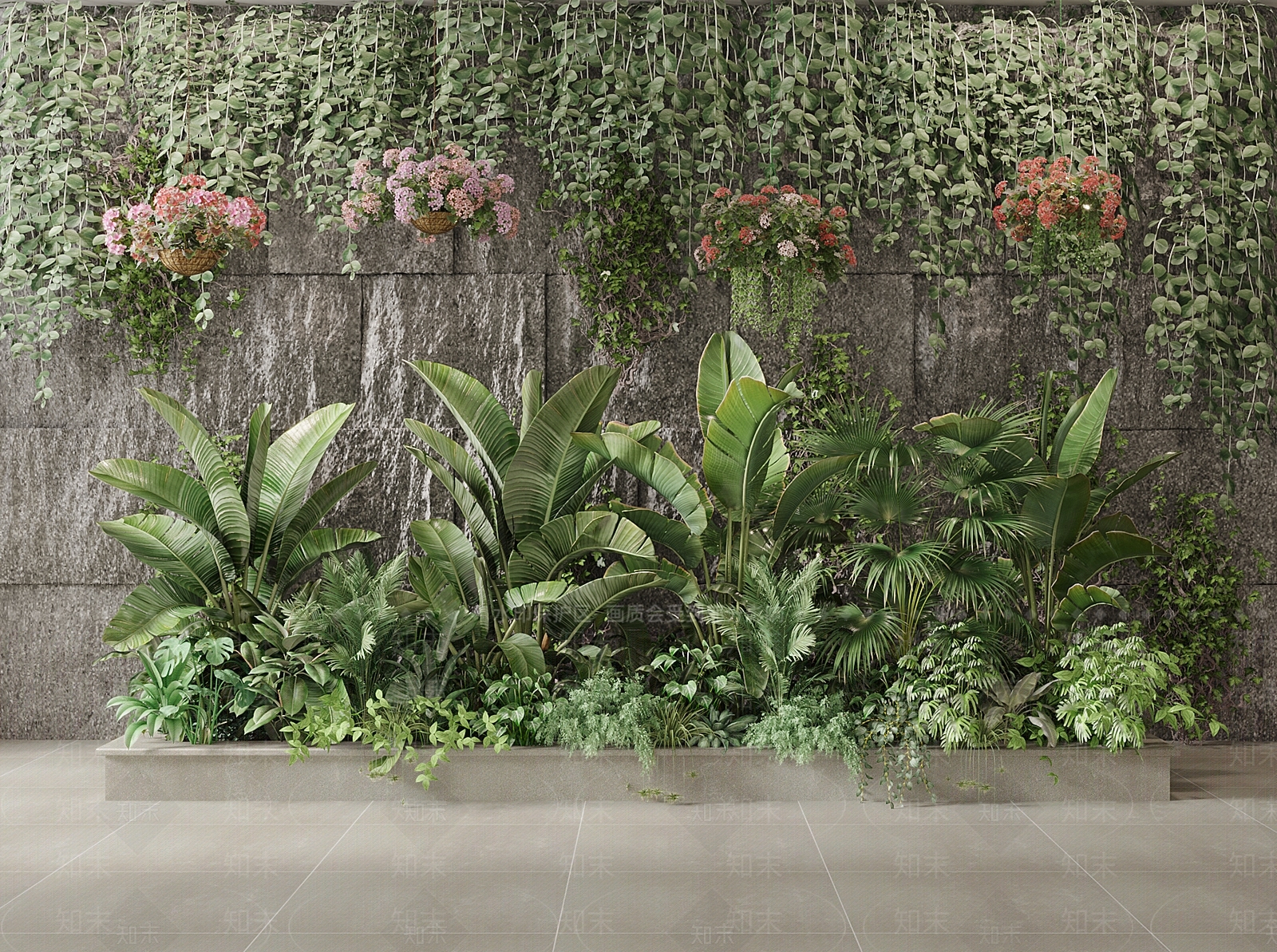 植物堆3D模型下载【ID:1116960065】