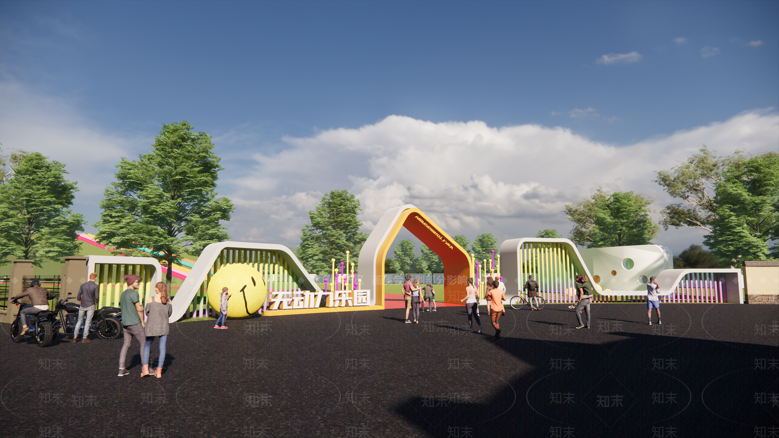 现代入口乐园SU模型下载【ID:1117007109】