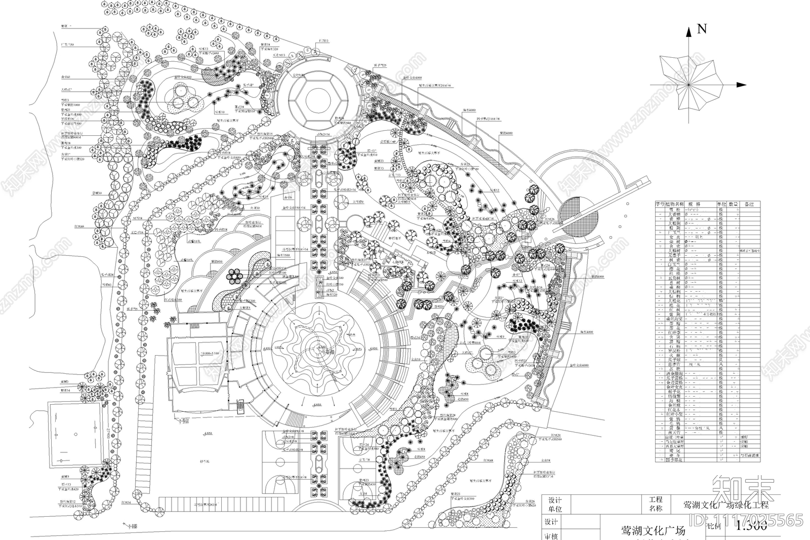 音乐喷泉广场绿地景观施工图施工图下载【ID:1117025565】