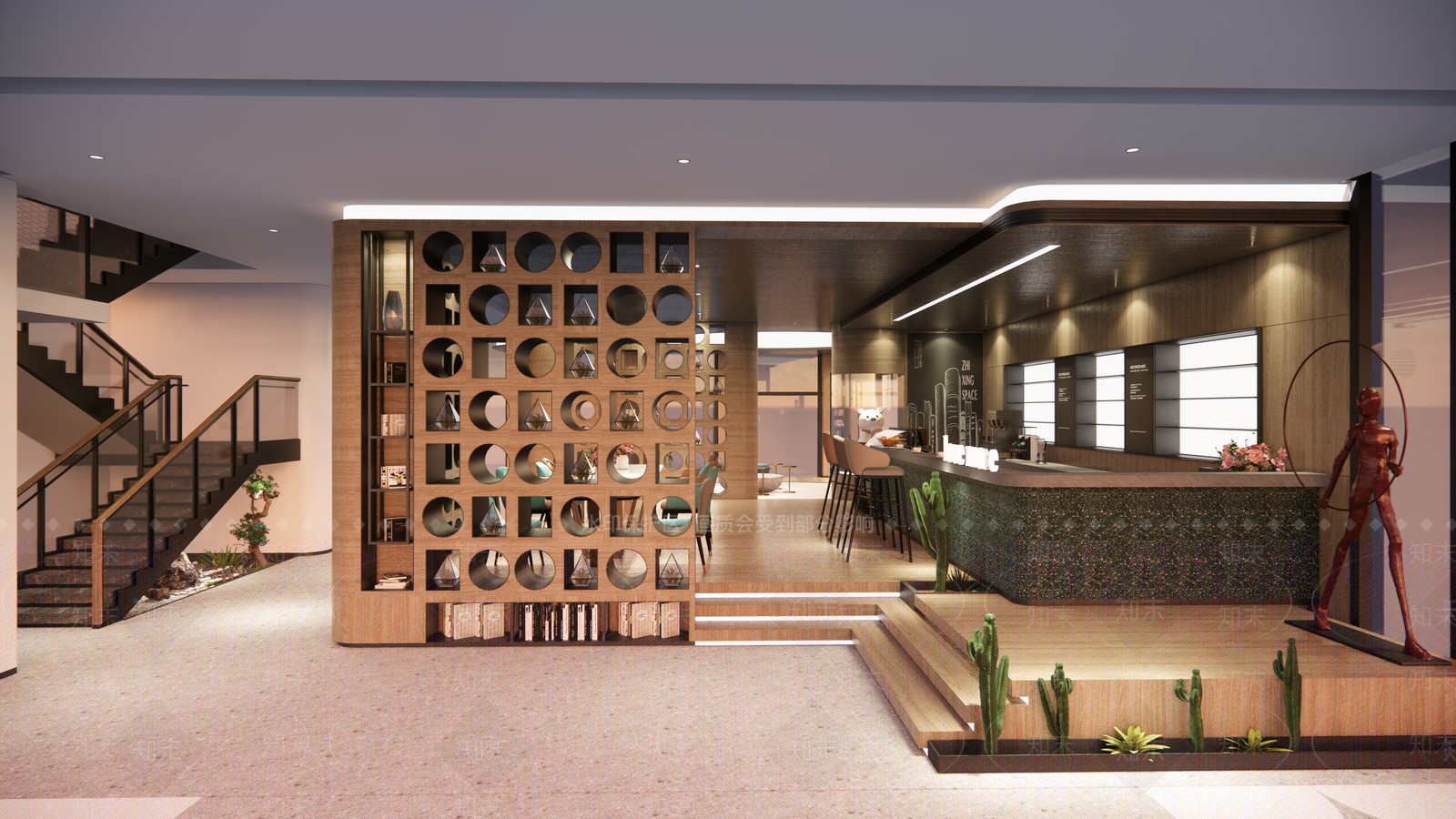 现代咖啡馆SU模型下载【ID:1117029002】