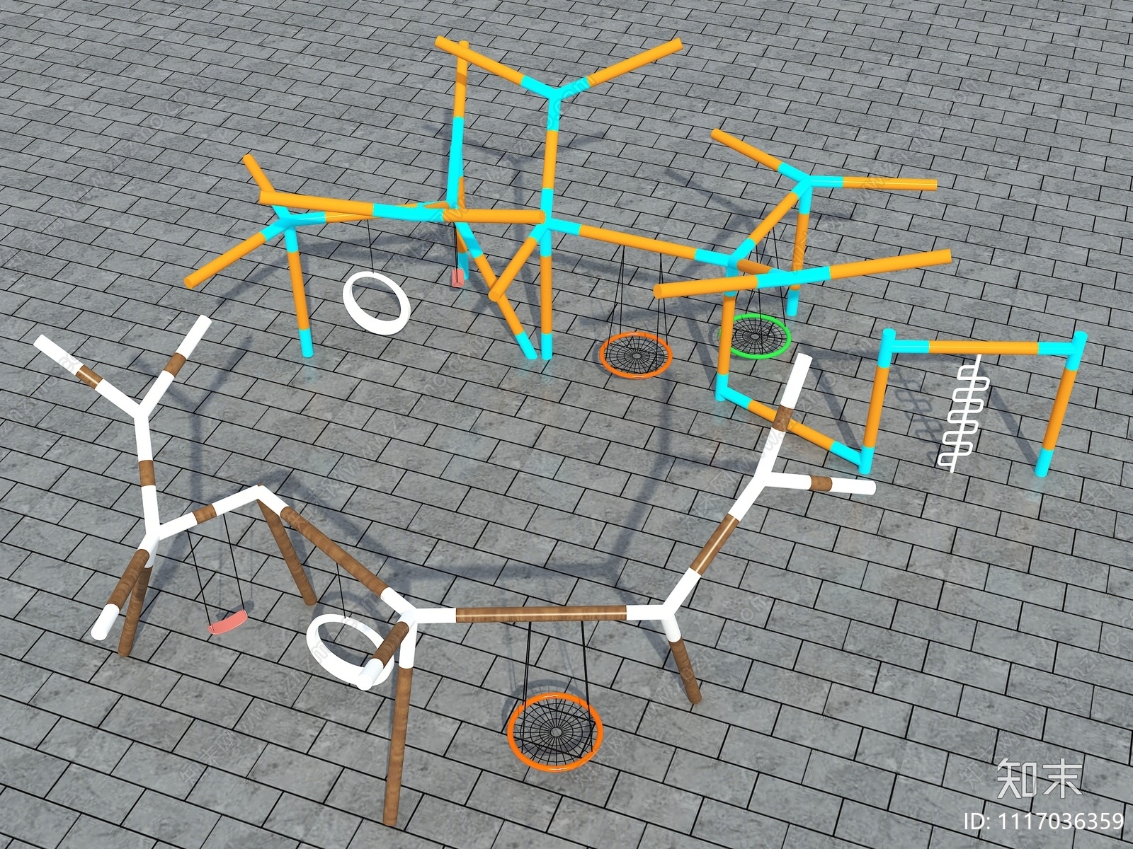 儿童游乐设备3D模型下载【ID:1117036359】