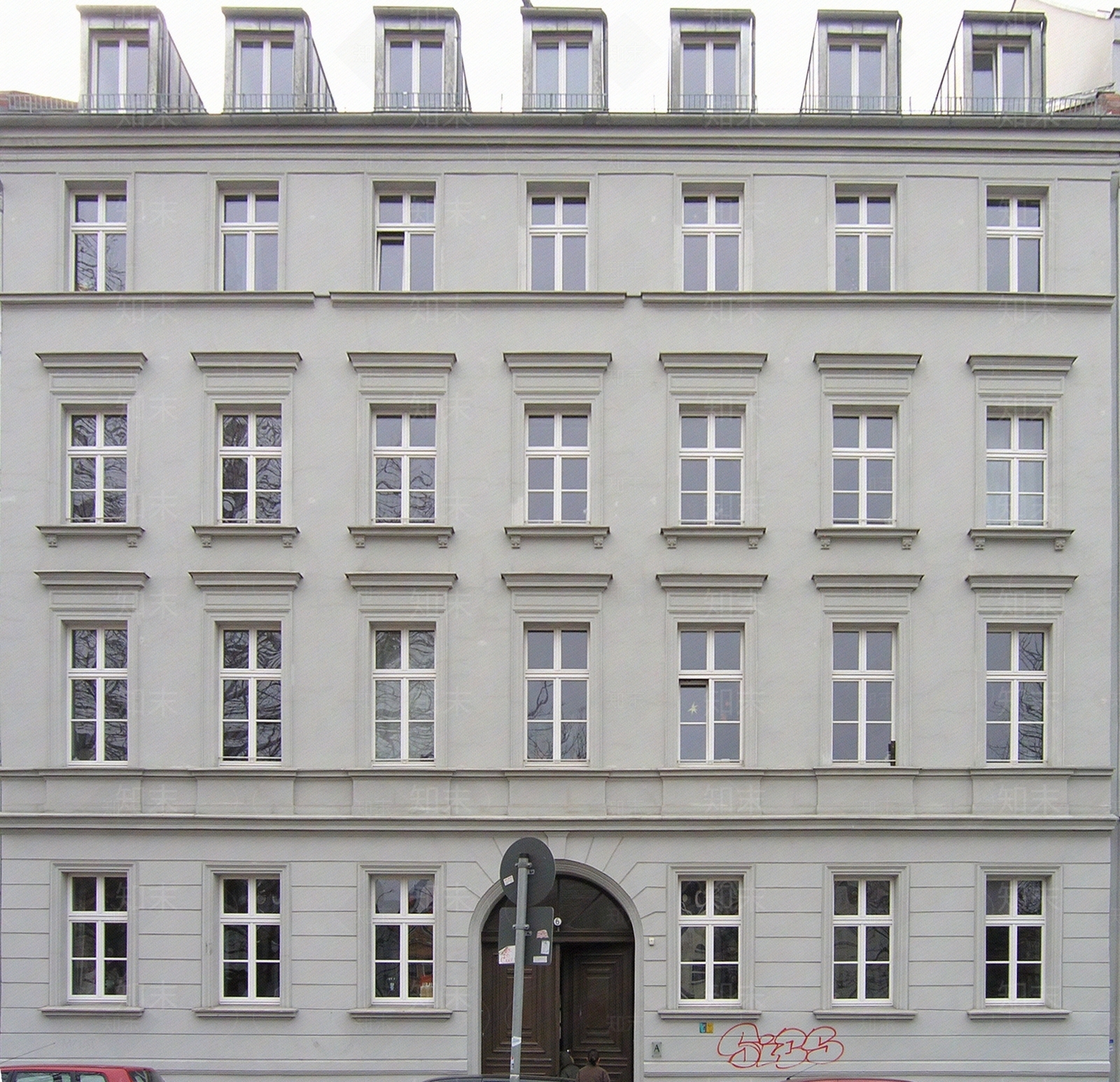 白色建筑外立面贴图下载【ID:1117043146】