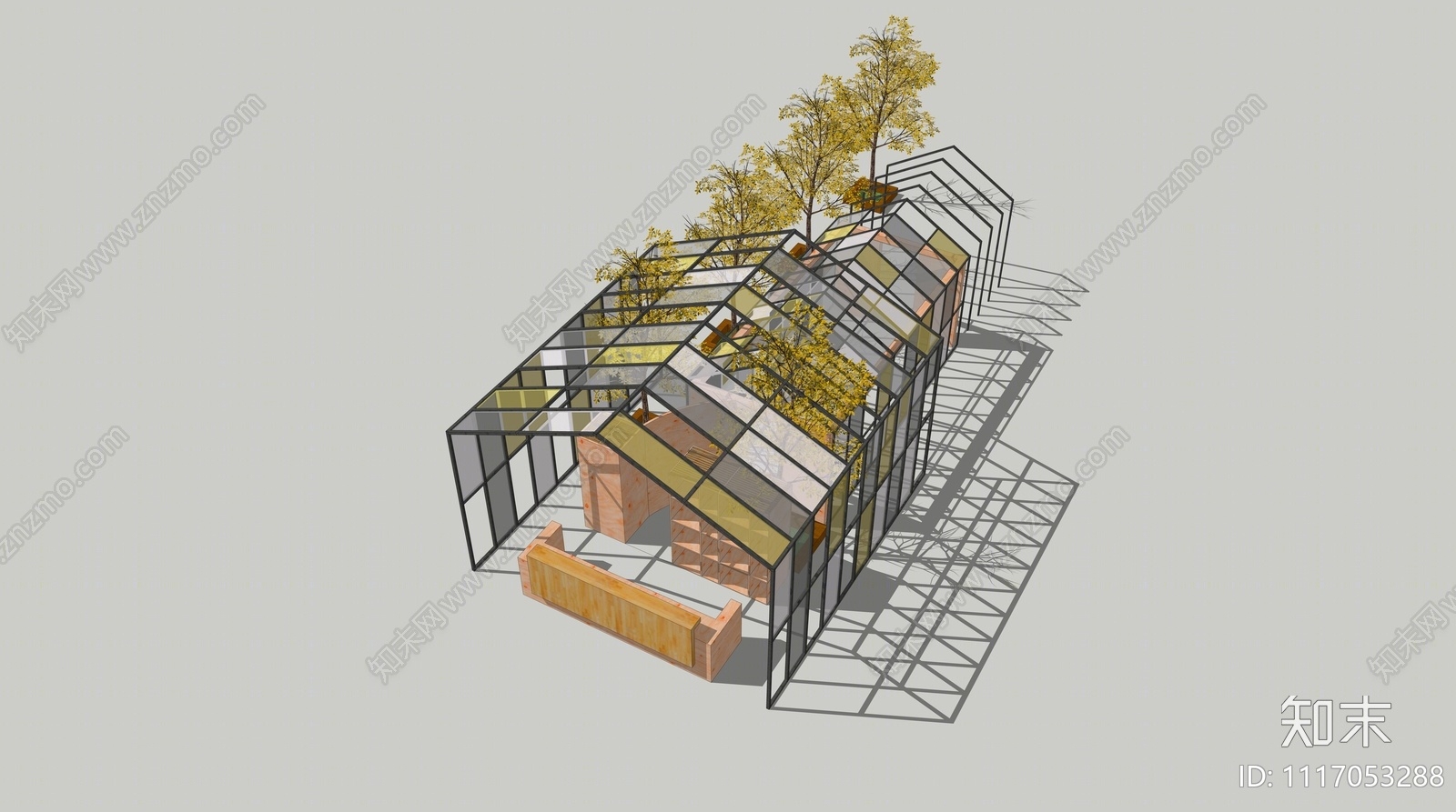 现代商业外摆SU模型下载【ID:1117053288】