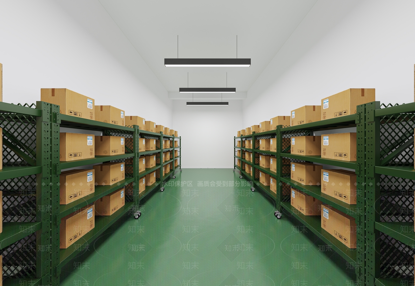 现代仓库3D模型下载【ID:1117054205】