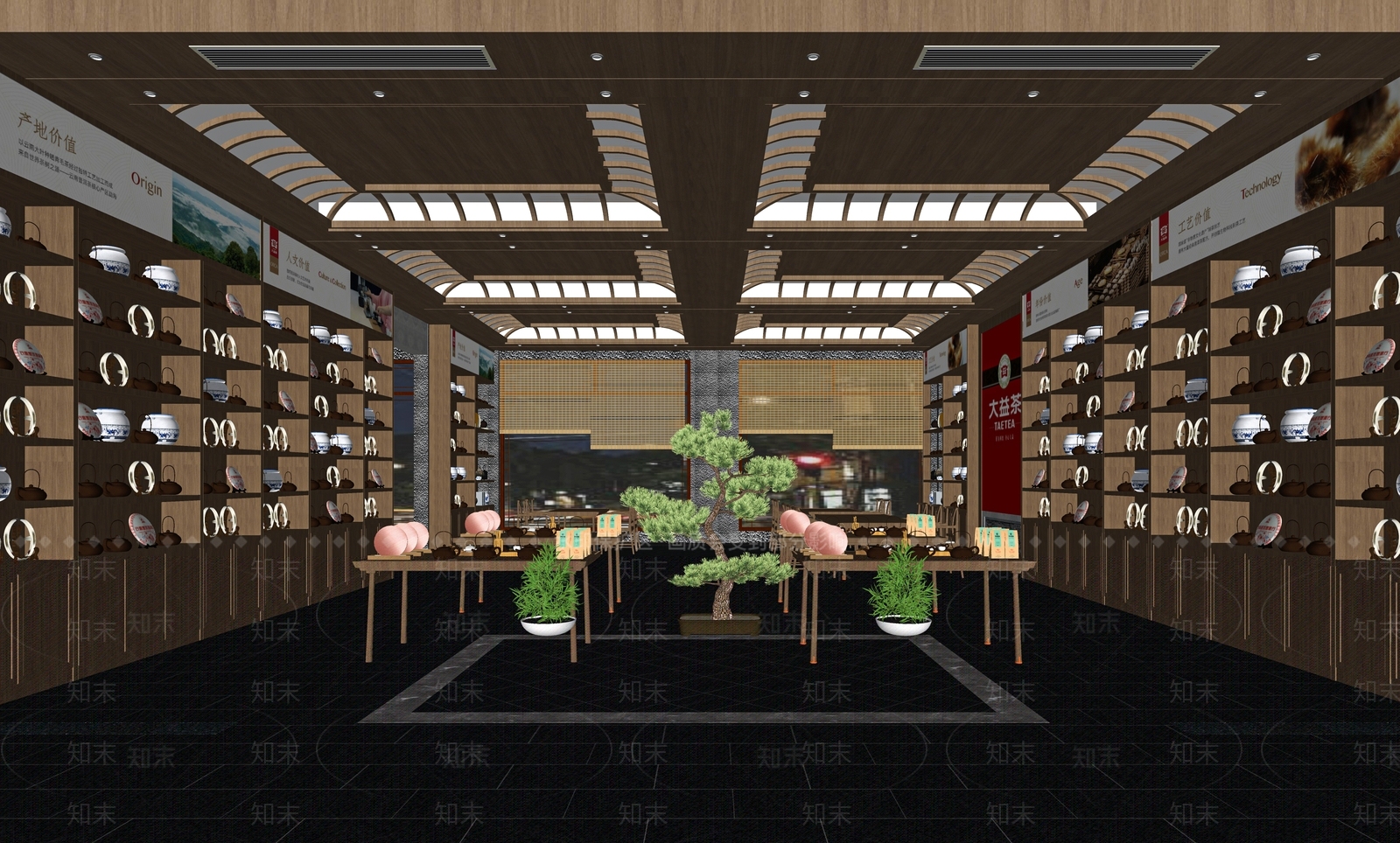现代茶叶店SU模型下载【ID:1117057331】