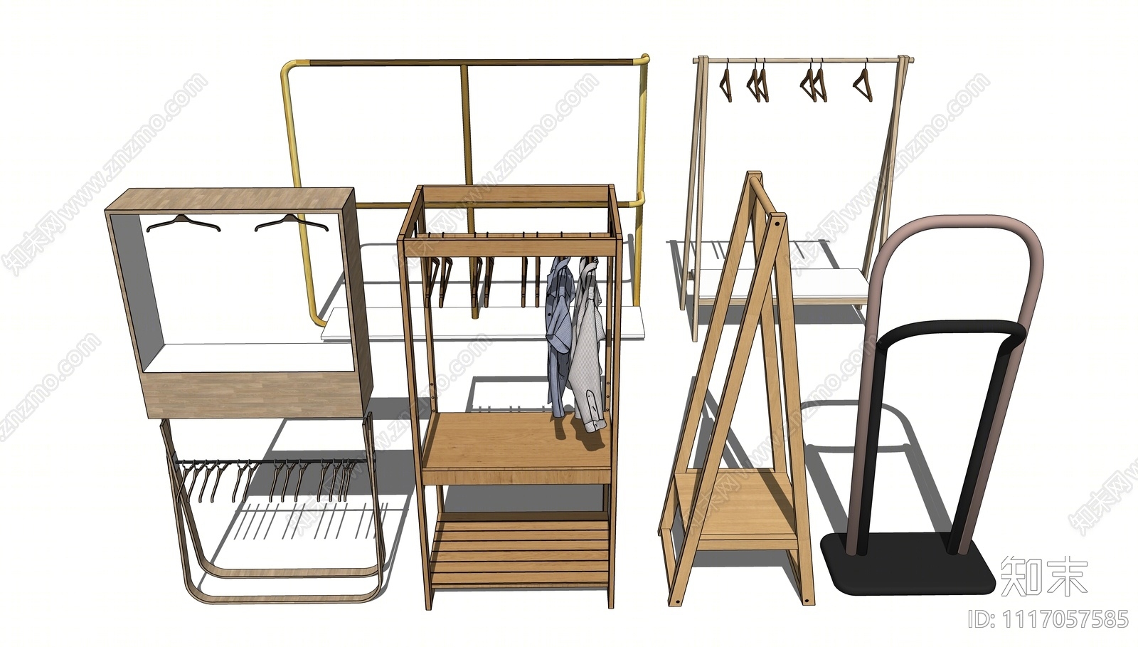 现代衣架SU模型下载【ID:1117057585】