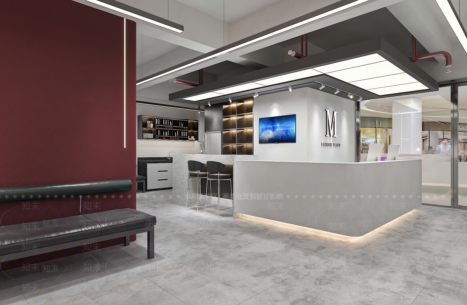现代理发店3D模型下载【ID:1117070367】