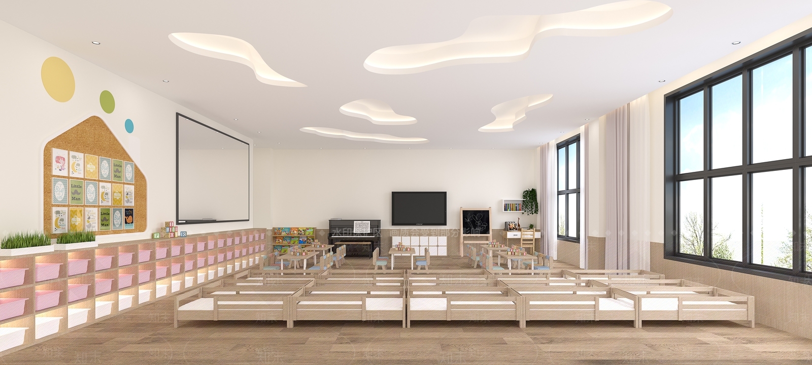 现代幼儿园3D模型下载【ID:1117073294】