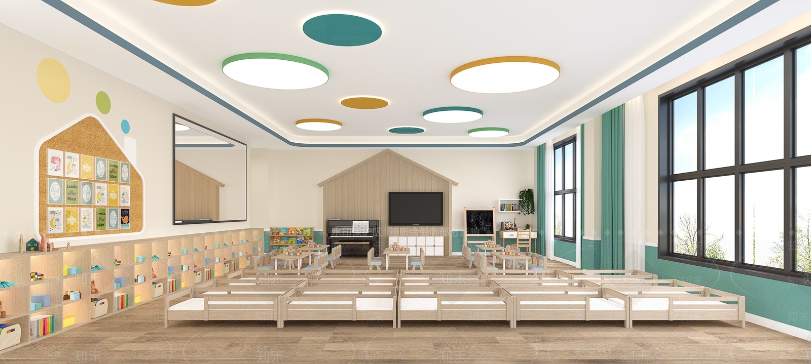 现代幼儿园3D模型下载【ID:1117073294】