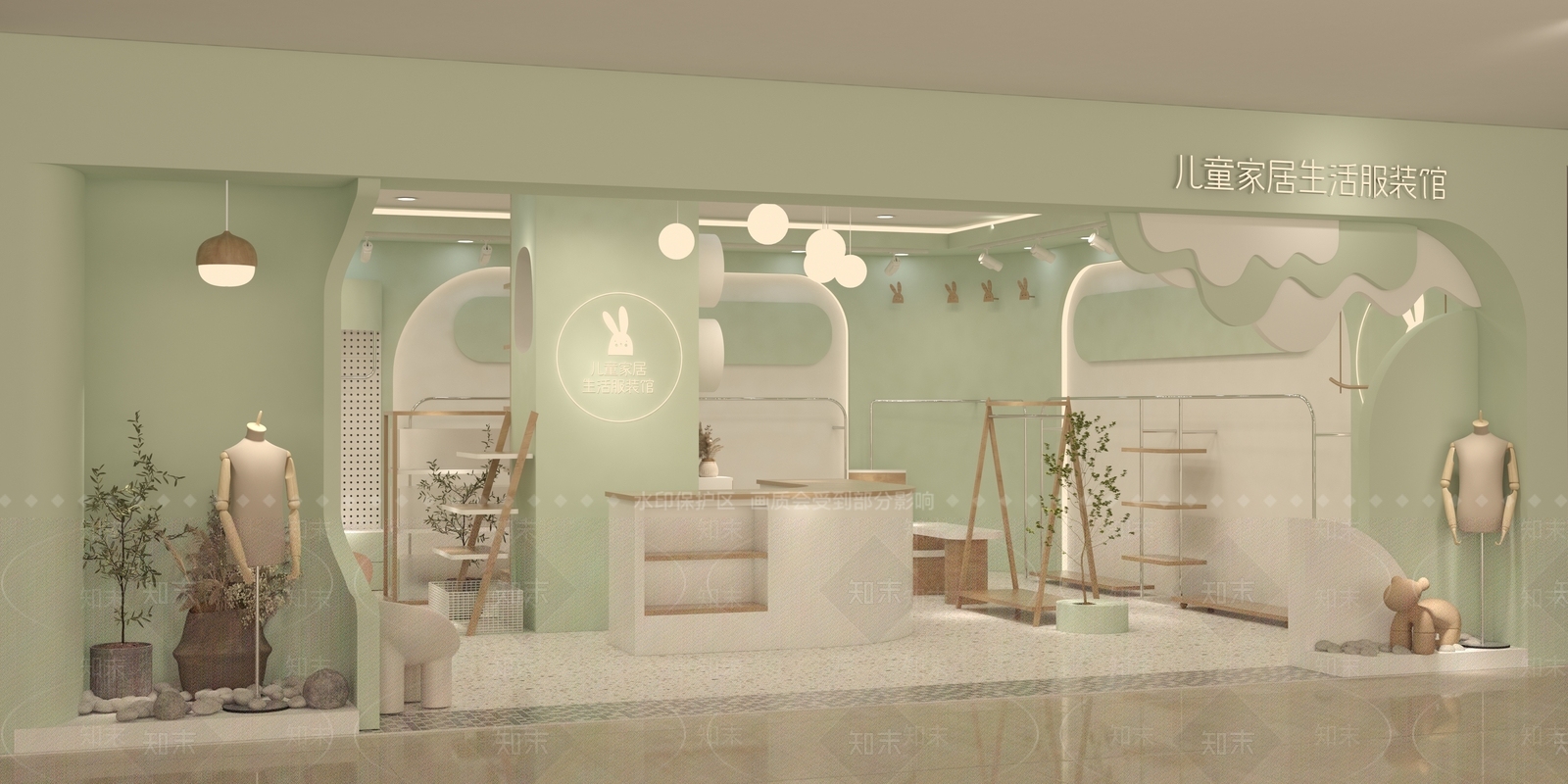 现代童装店3D模型下载【ID:1117091870】