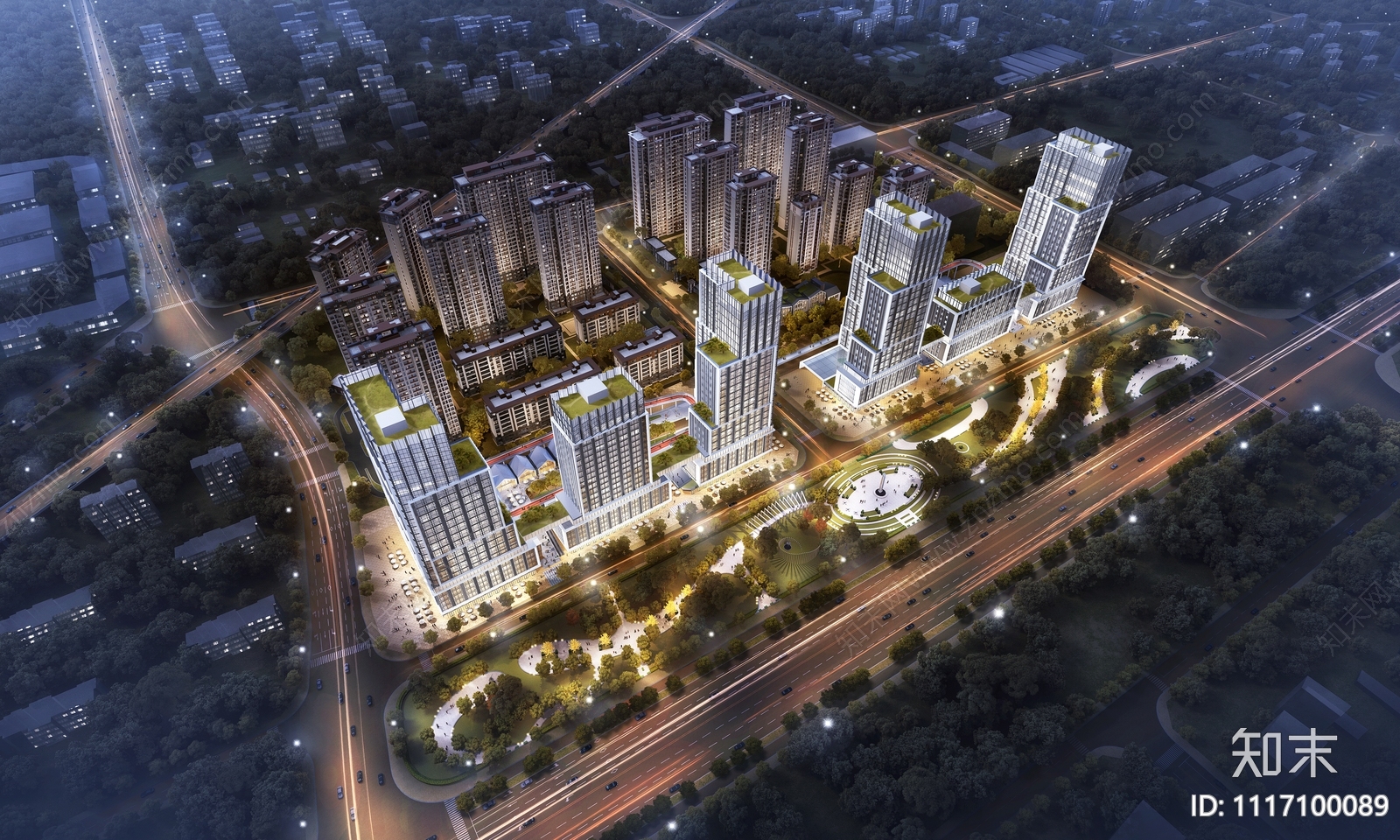 办公建筑设计方案平面图施工图施工图下载【ID:1117100089】