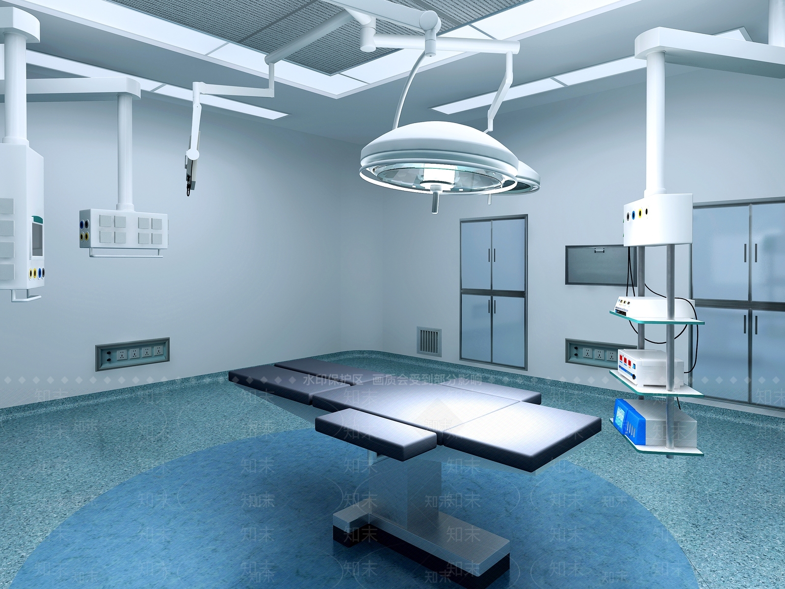 现代医院3D模型下载【ID:1117100205】
