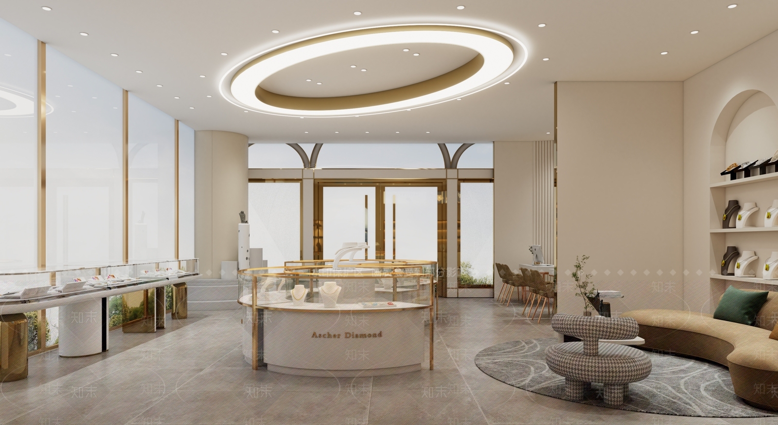 现代珠宝店3D模型下载【ID:1117130949】