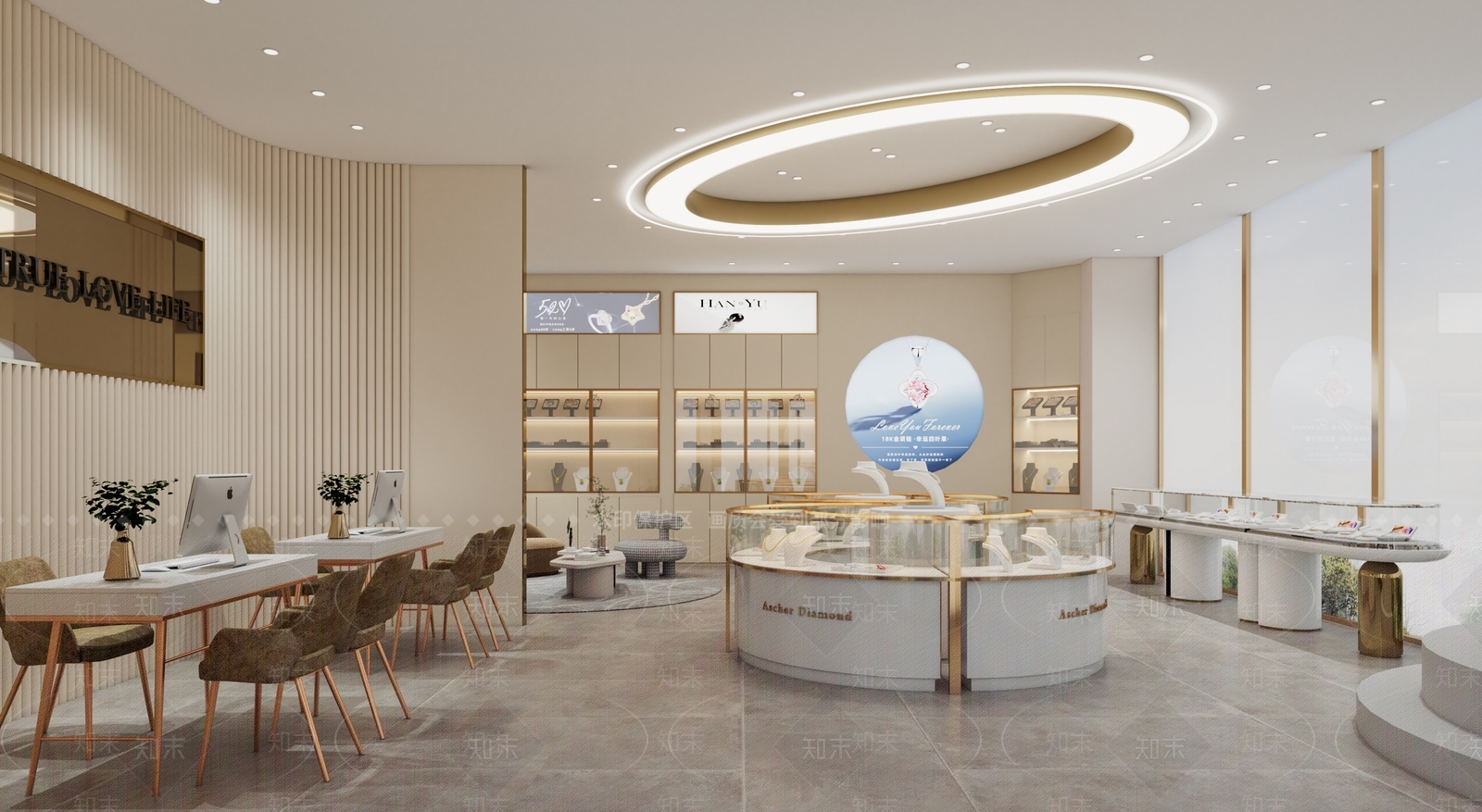 现代珠宝店3D模型下载【ID:1117130949】