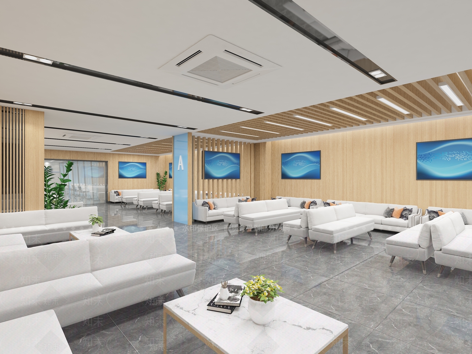 现代人工受理区3D模型下载【ID:1117130782】