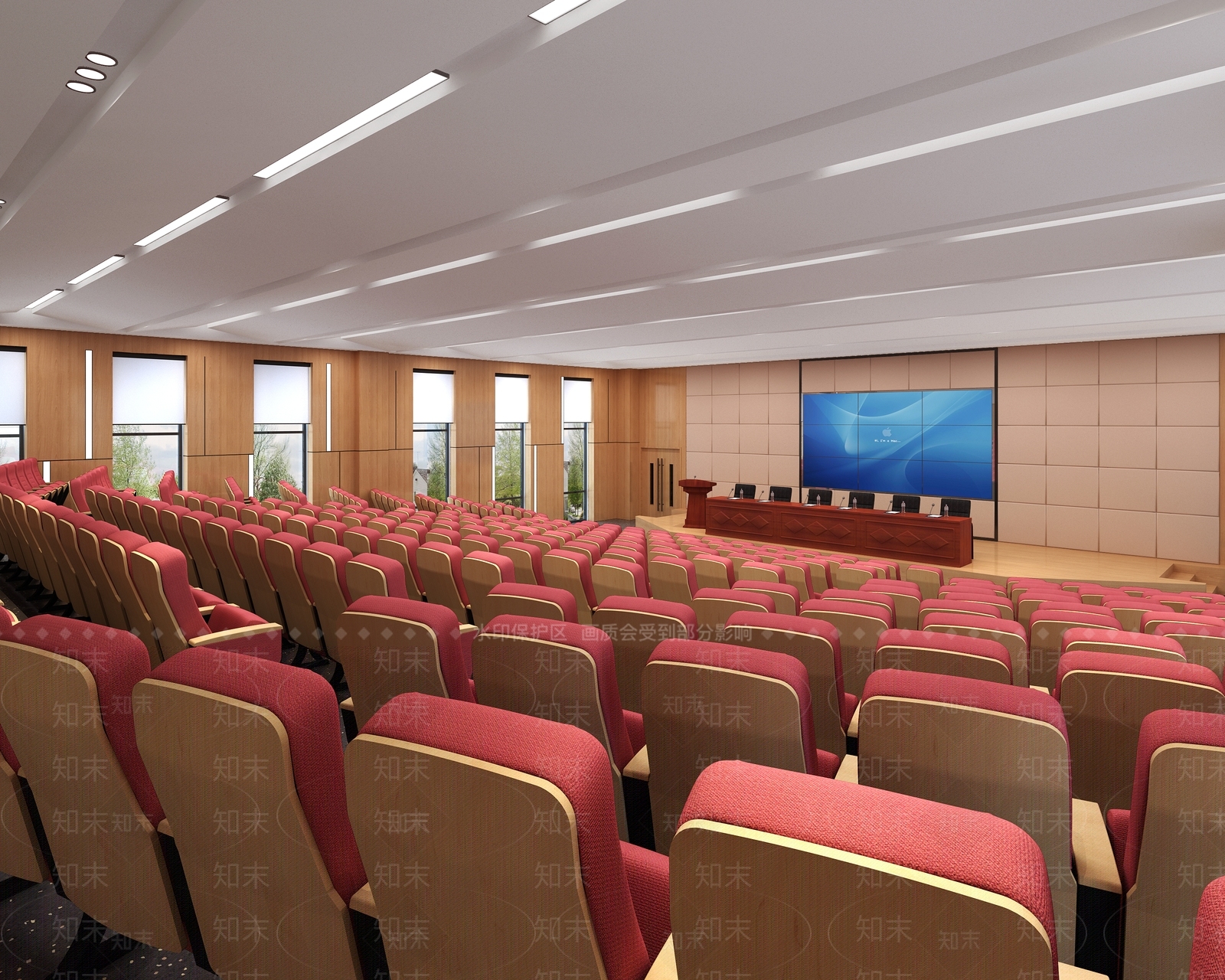 现代学校报告厅3D模型下载【ID:1117130730】