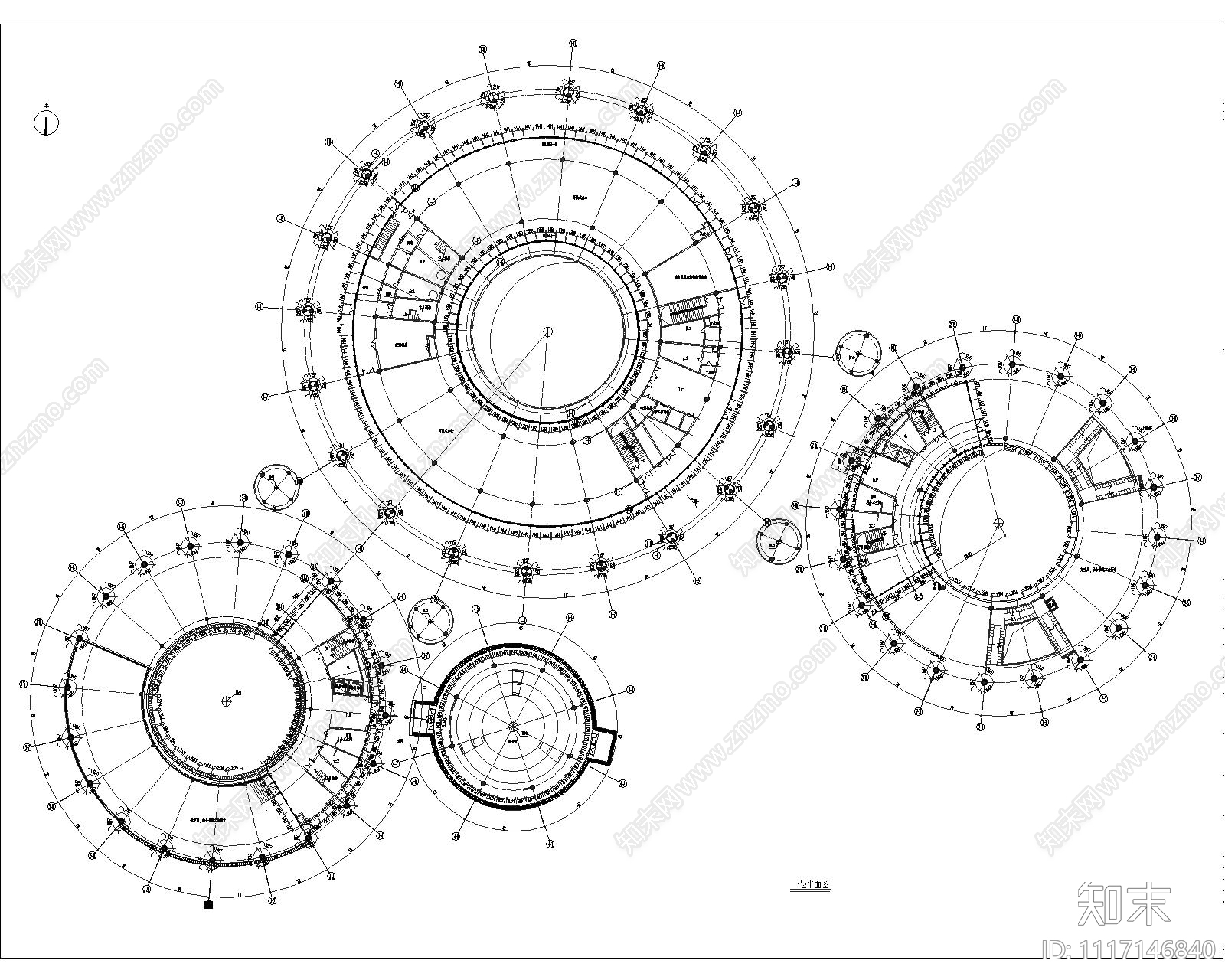 人才培育中心建筑幕墙设计施工图施工图下载【ID:1117146840】