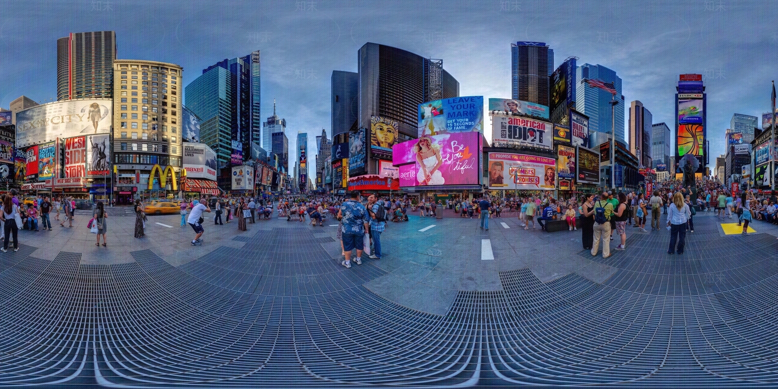 HDR城市商业中心全景贴图下载【ID:1117162310】