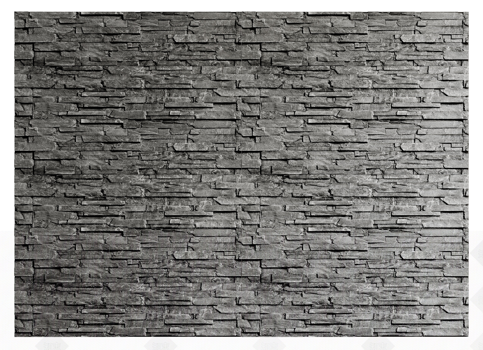 现代文化石背景墙3D模型下载【ID:1117162945】