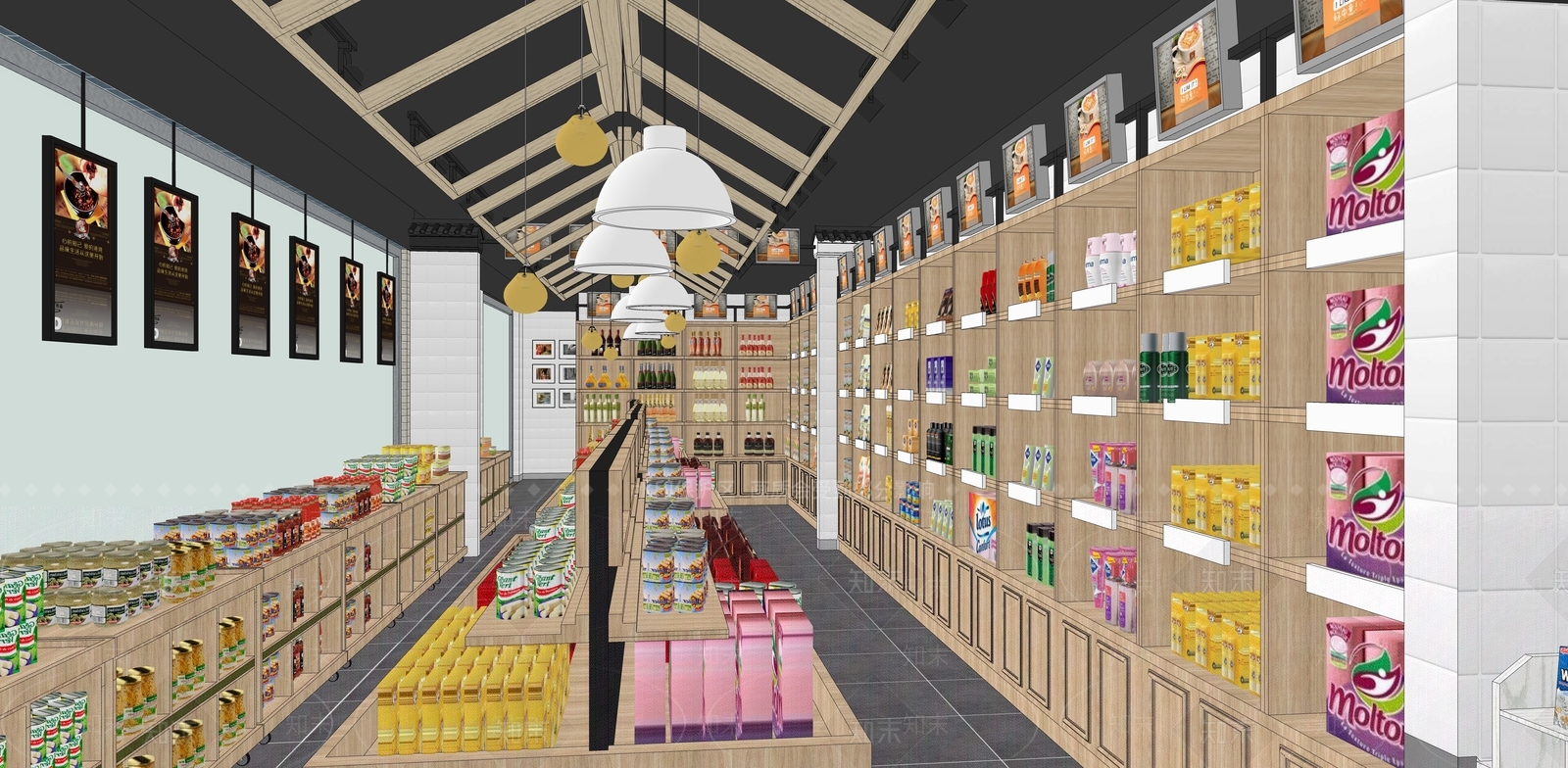 现代服务区便利店SU模型下载【ID:1117181183】