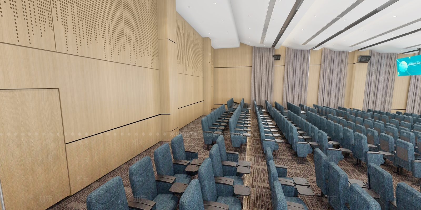 现代报告厅3D模型下载【ID:1117195229】