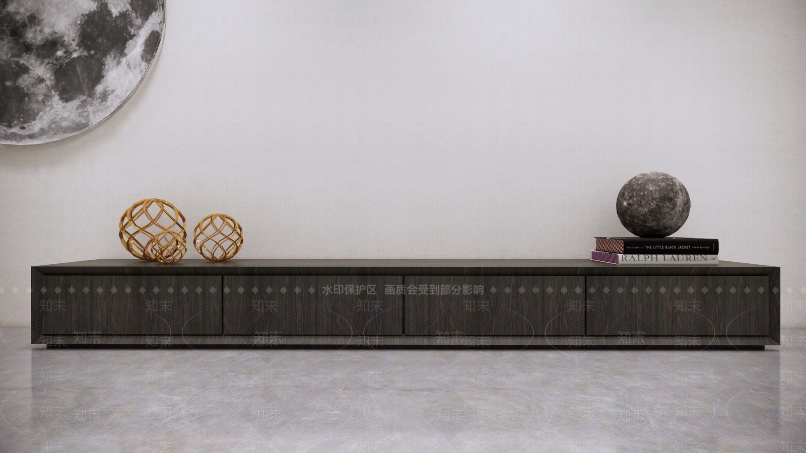 现代电视机柜SU模型下载【ID:1117199277】