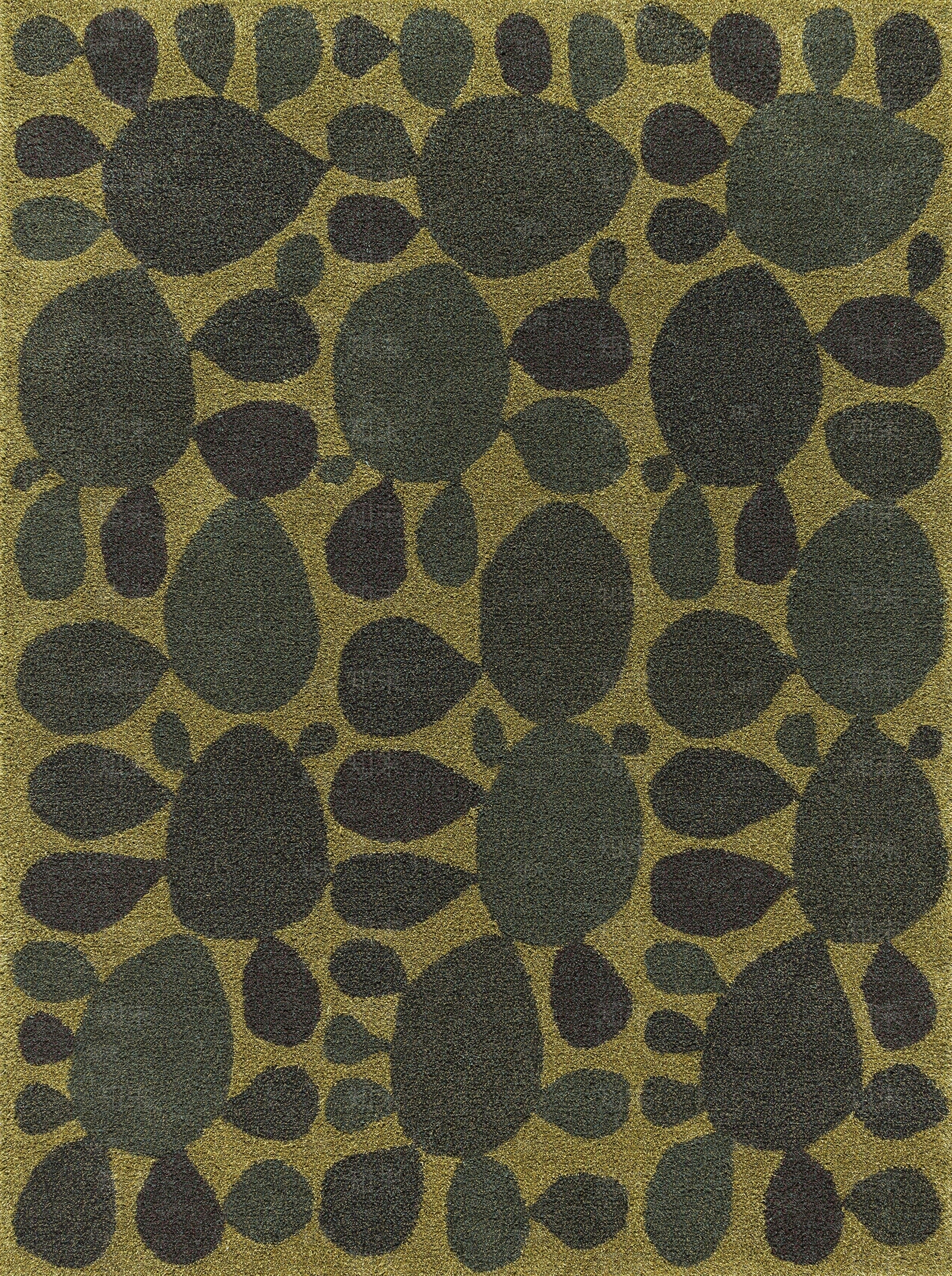 绿色椭圆组合图案毛绒地毯贴图下载【ID:1117212576】