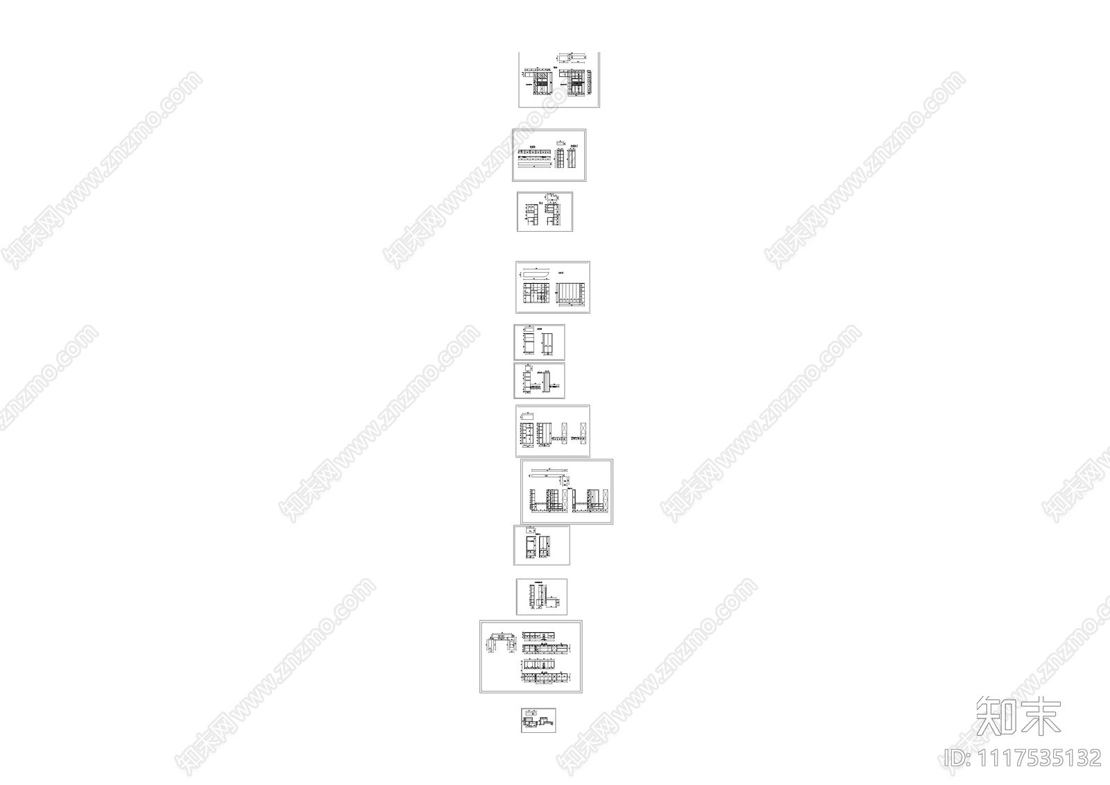 定制衣柜橱柜节点详图施工图施工图下载【ID:1117535132】