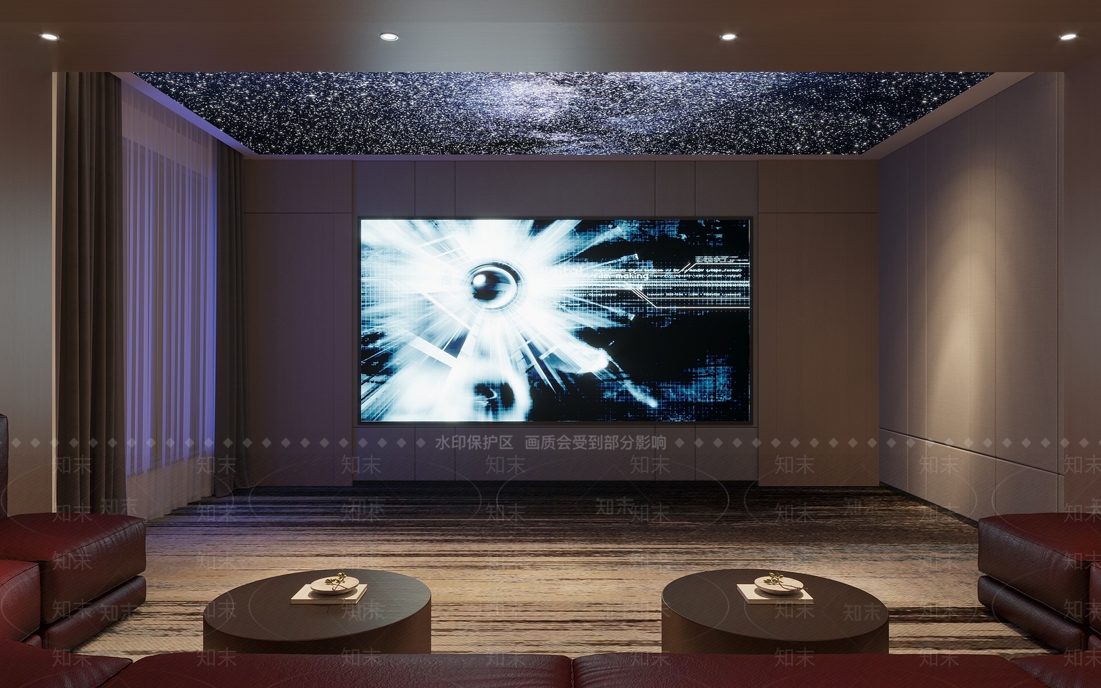 现代影音室3D模型下载【ID:1117363144】