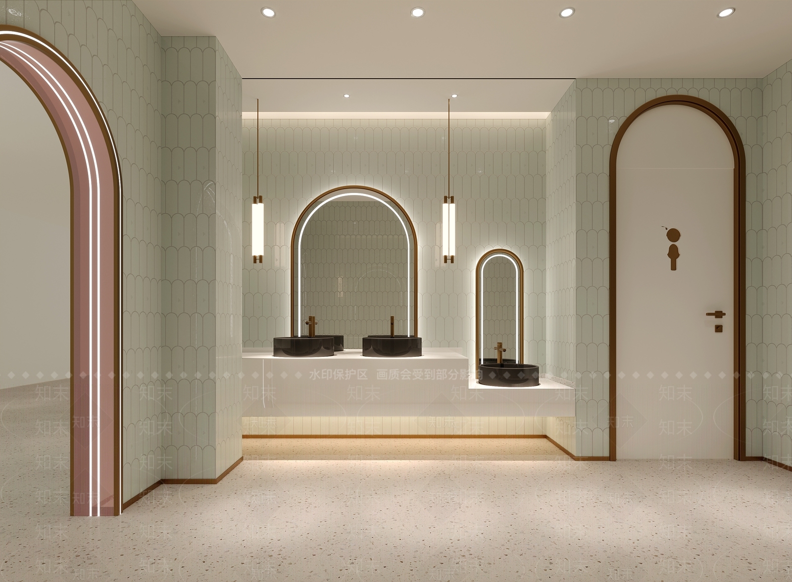 现代儿童卫生间3D模型下载【ID:1117277788】