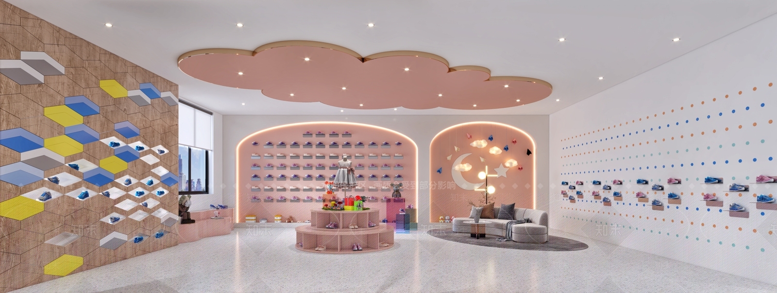 现代儿童鞋店3D模型下载【ID:1117286929】